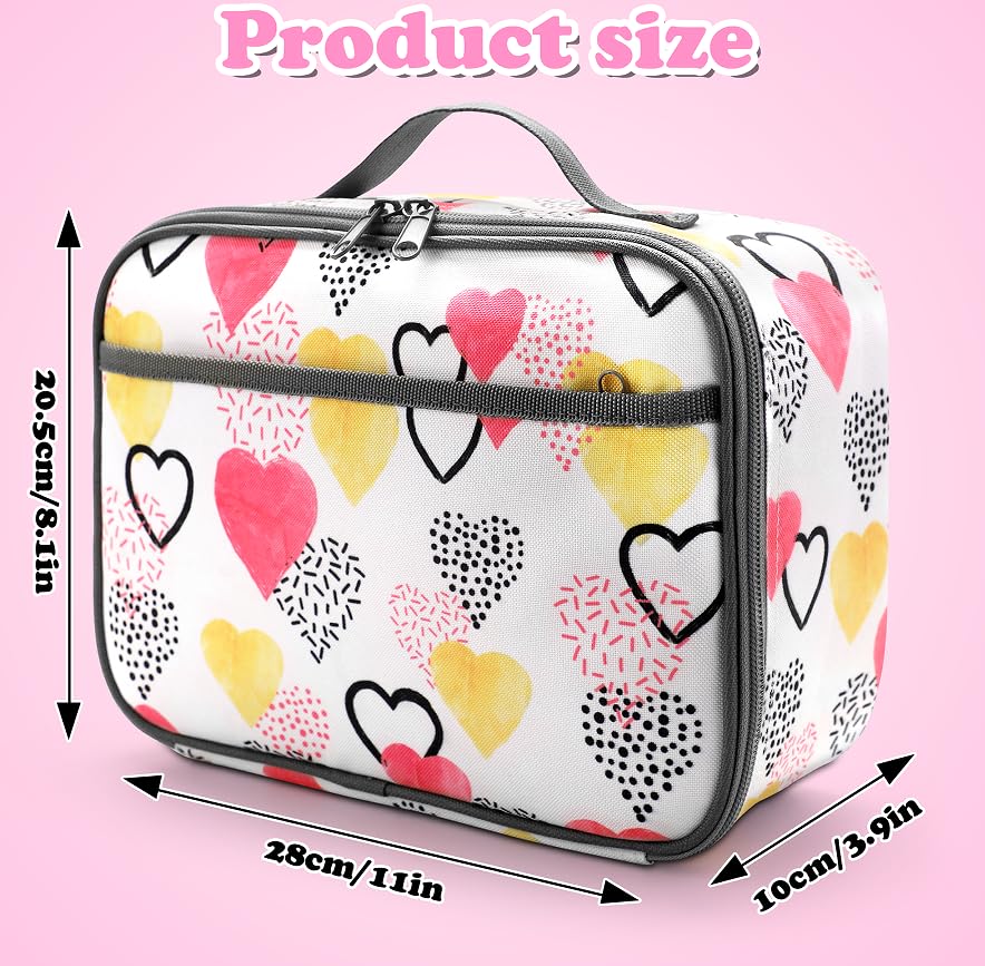 Mesa Lunch Bag For Kids - Kids Lunchbox For School, Daycare, Kindergarten - Insulated Lunch Box For Girls & Boys (Heart)