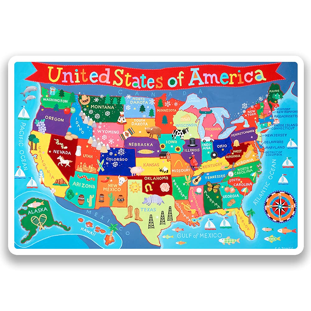 Round World Products Kid'S United States Place Mat