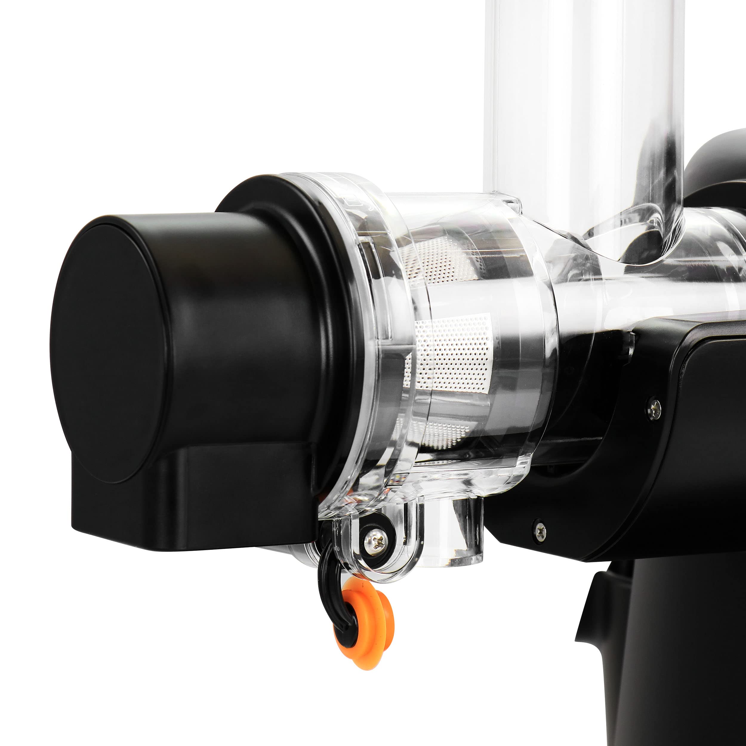 Megachef Masticating Slow Juicer Extractor With Reverse Function, Cold Press Juicer Machine With Quiet Motor, Chrome Silver