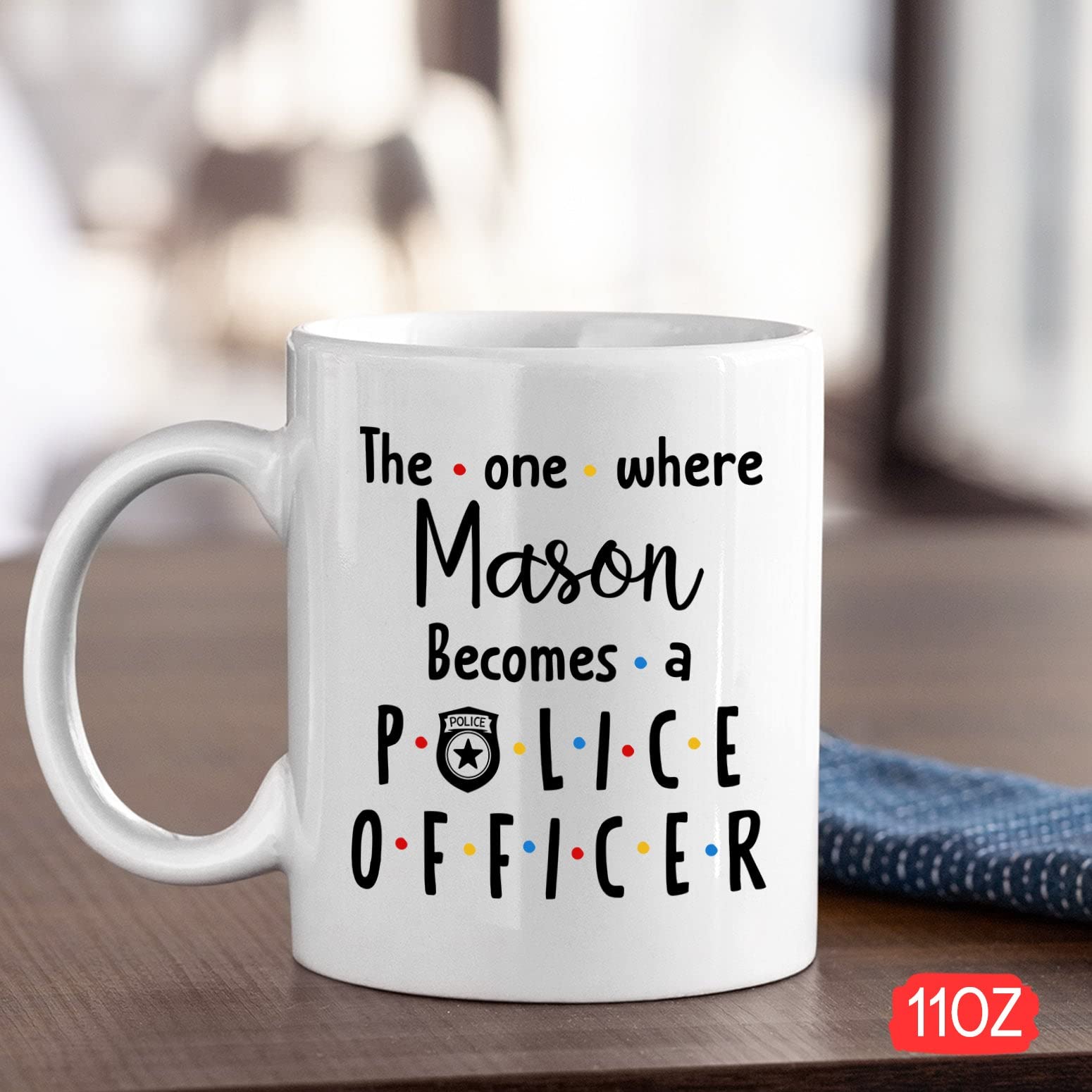 Personalized Police Officer Mug, The One Where Becomes Police Officer Mug, Custom Police Officer Mug, Future Police Officer, Cus