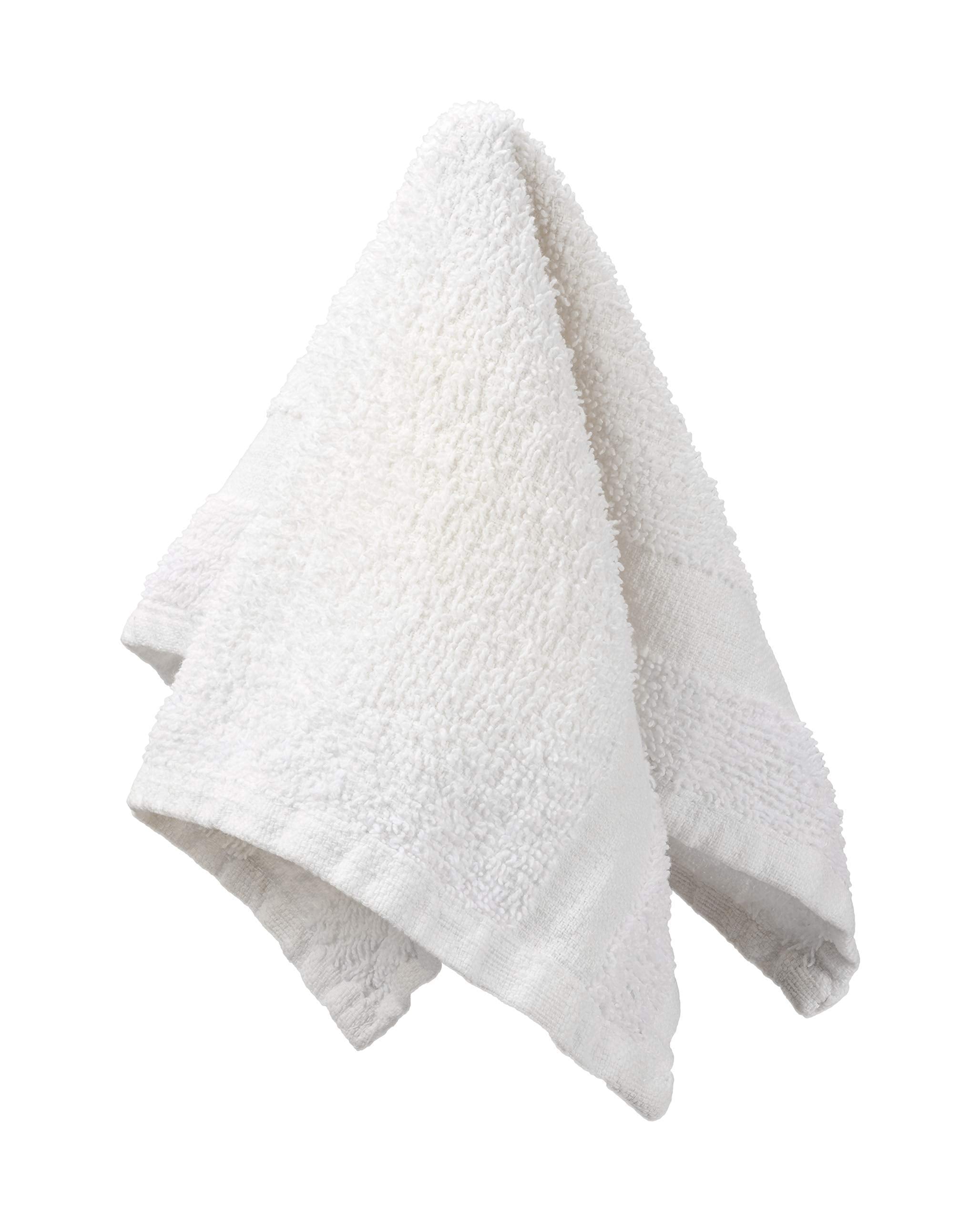 Washcloths 24 Pack 100% Cotton 12 X 12 Inches (White) Durable, Lightweight, Bath Rags, Wash Rag, Commercial Grade And Ultra Abso