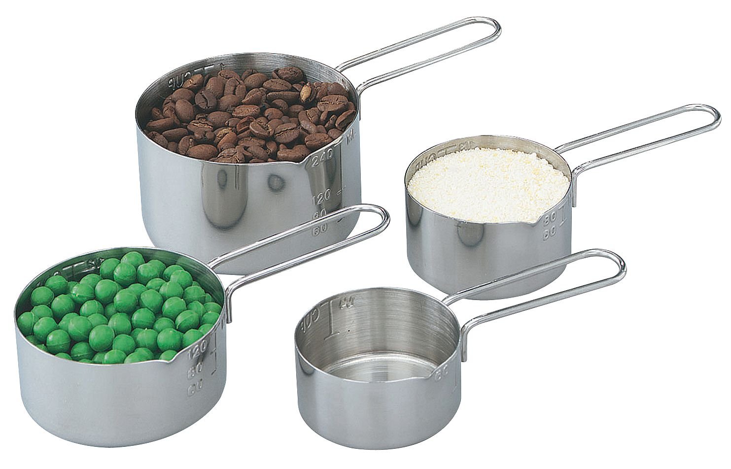 Vollrath 4-Piece Stainless Steel Measuring Cup Set