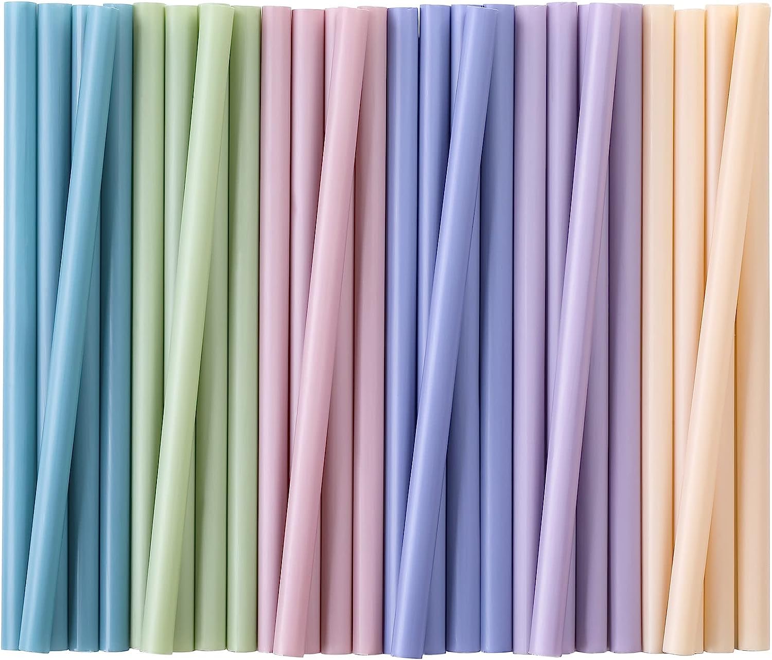 100 Pcs Jumbo Smoothie Straws, Disposable Wide Plastic Drinking Straws, Colorful Plastic Straws For Milkshakes, Smoothies, Boba,
