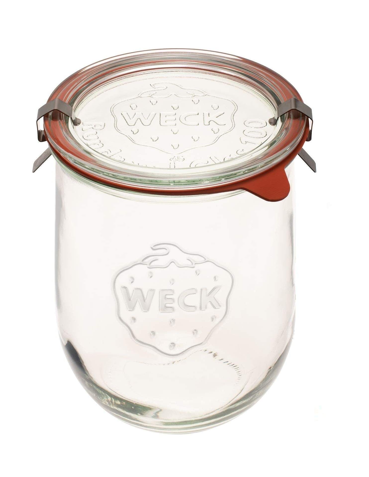 Weck Tulip Jar - Sour Dough Starter Jars For Sourdough - 1 X Weck 745 Large Clear Jar With Wide Mouth - 1 Liter Includes Glass L