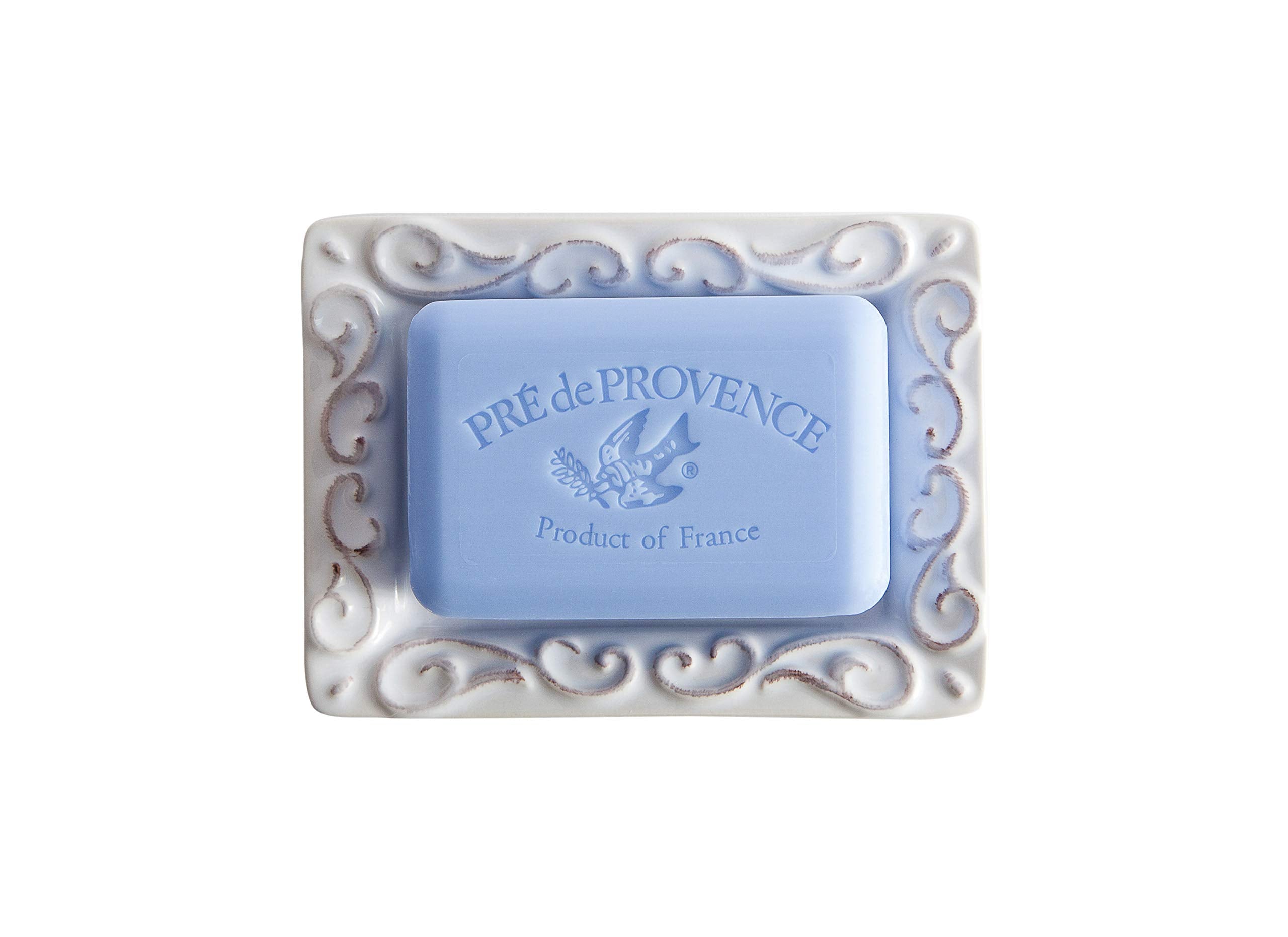 Pre De Provence With A White-Washed Terracotta Finish Soap Dish, 8.8 Ounce (Pack Of 1)