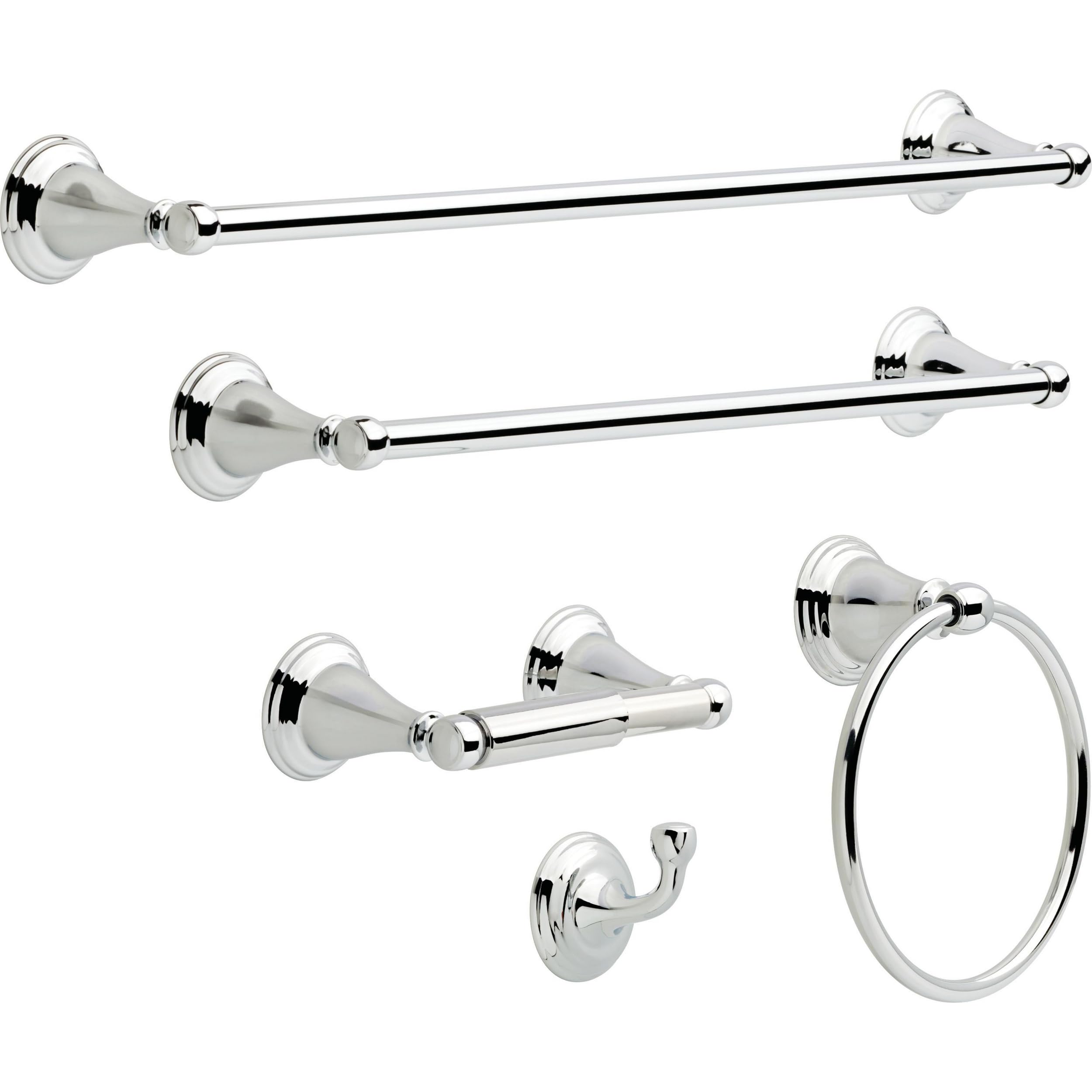 Delta 70018 Windemere 18 In. Wall Mount Towel Bar Bath Hardware Accessory In Polished Chrome