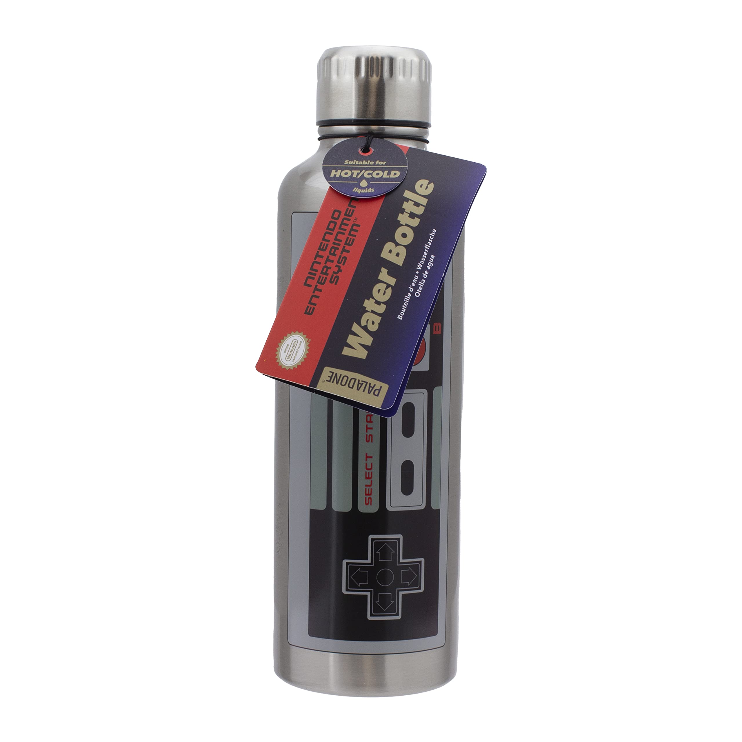 Paladone Nes Metal Water Bottle, Regular, Multicolor