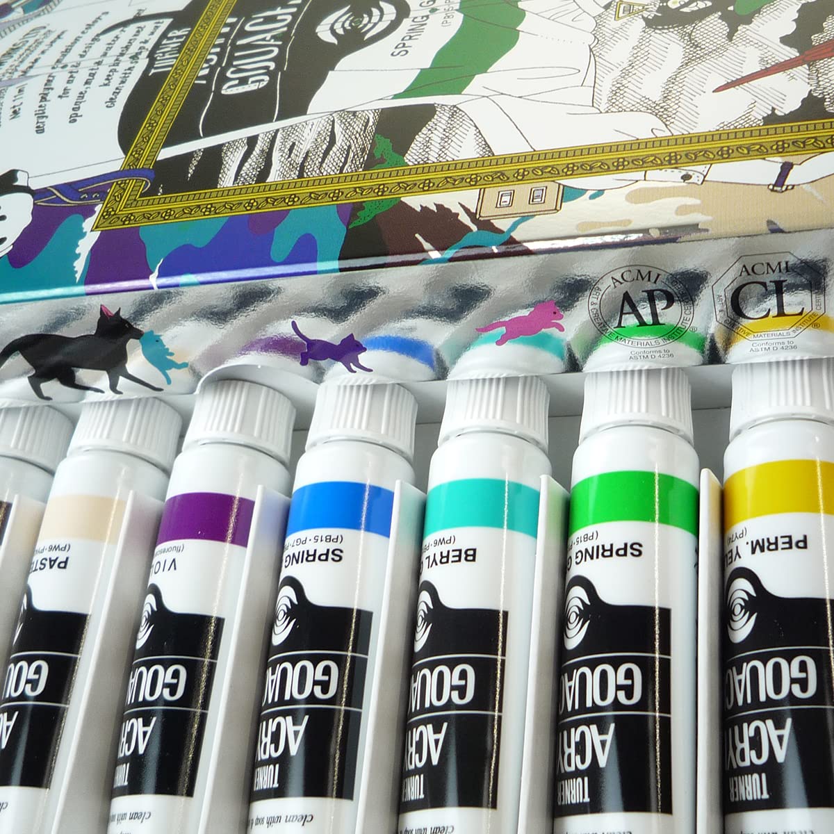 Turner Color Acrylic Gouache  12 Colors  Yusuke Nakamura Set  2nd AG1A2  0.4 fl oz (11 ml)