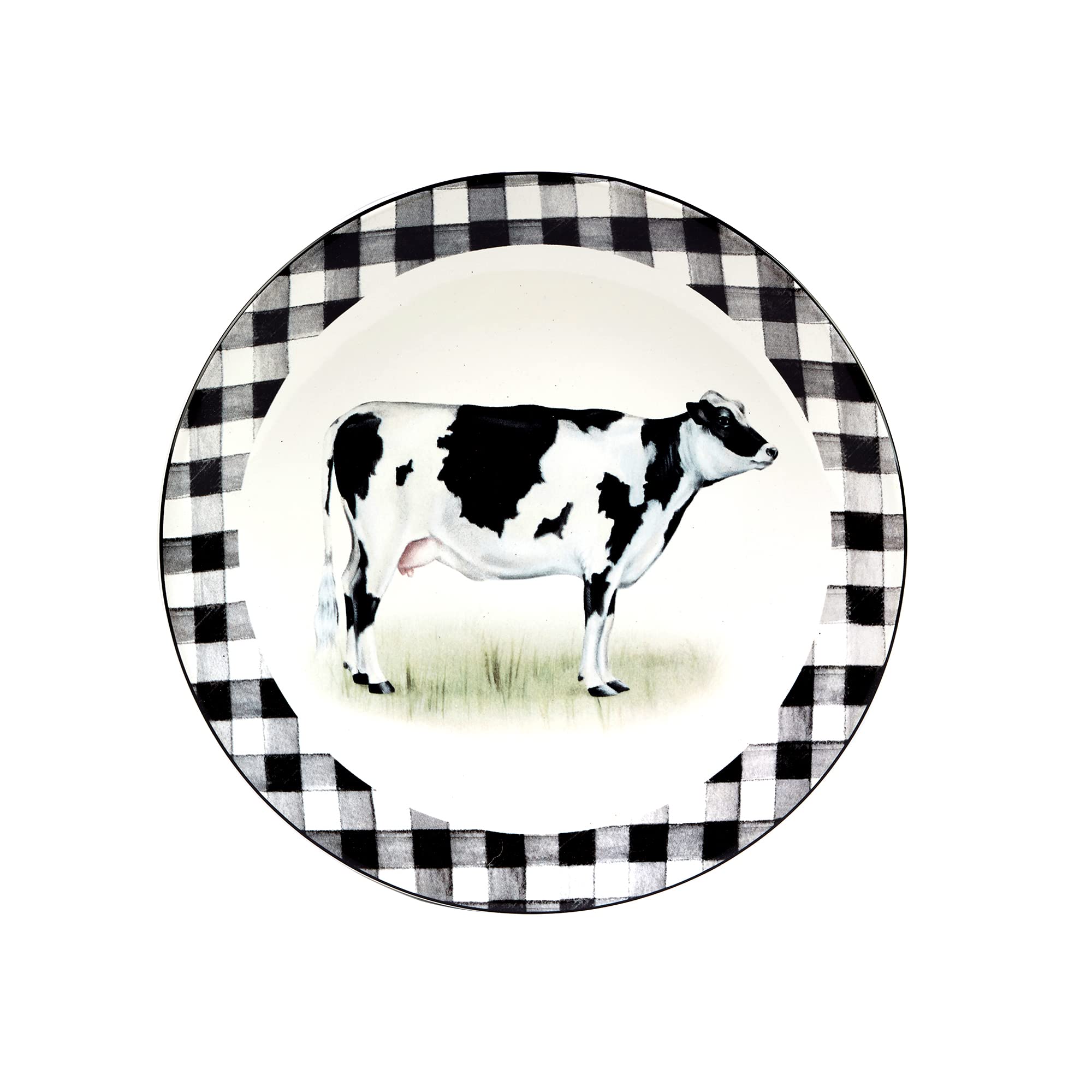 Certified International Farm 9'' Salad/Dessert Plates, Multicolored, 9'' X 9'', Set Of 4