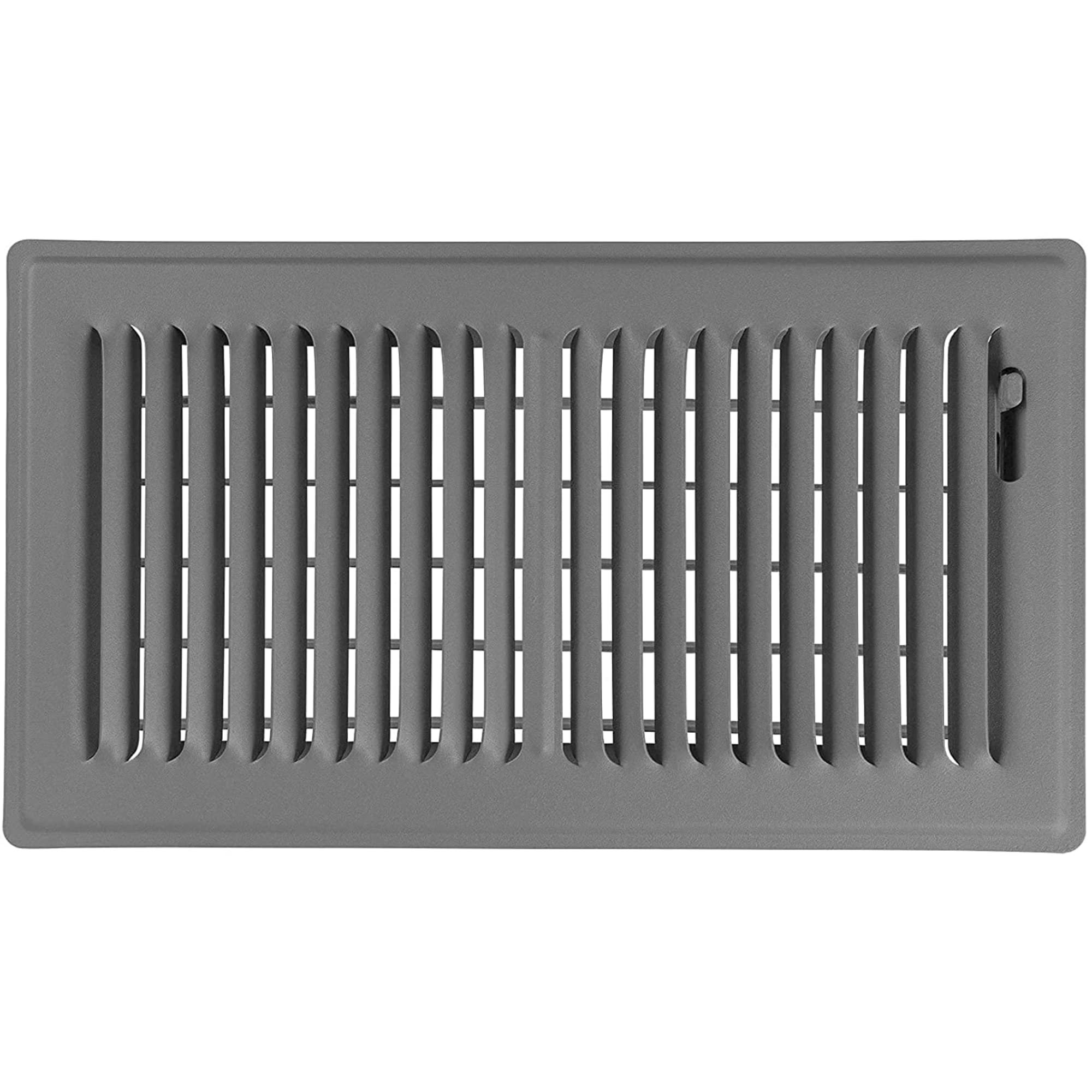 Shoemaker Manufacturing, Storm Gray, 6X14, Premium Floor Register, All Steel Heavy Duty Vent Cover
