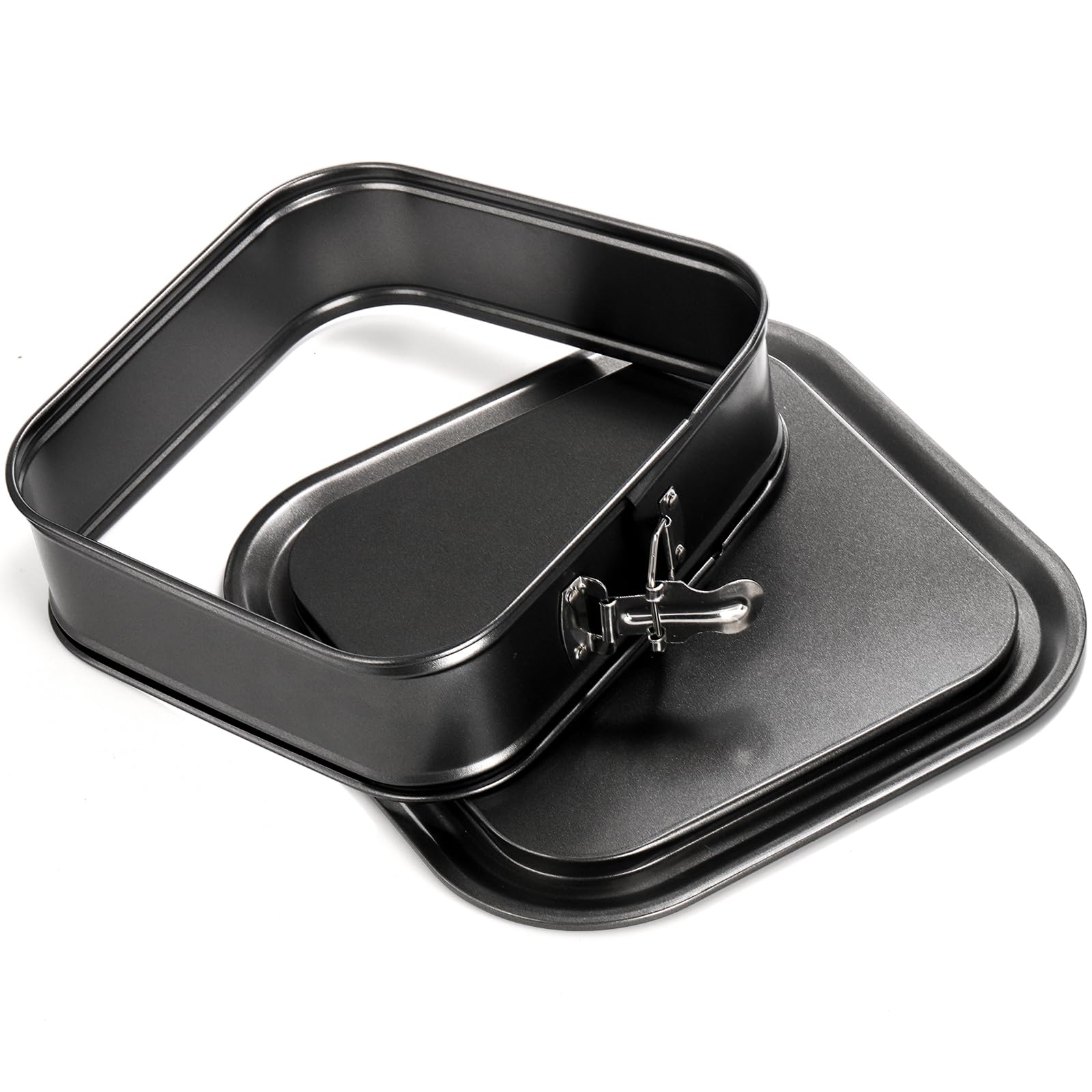 Soujoy Set Of 2 Springform Cake Pan, Non-Stick Square Cheesecake Pan, Cake Pan With Removable Bottom, Ice Cream Cake Bakeware, B