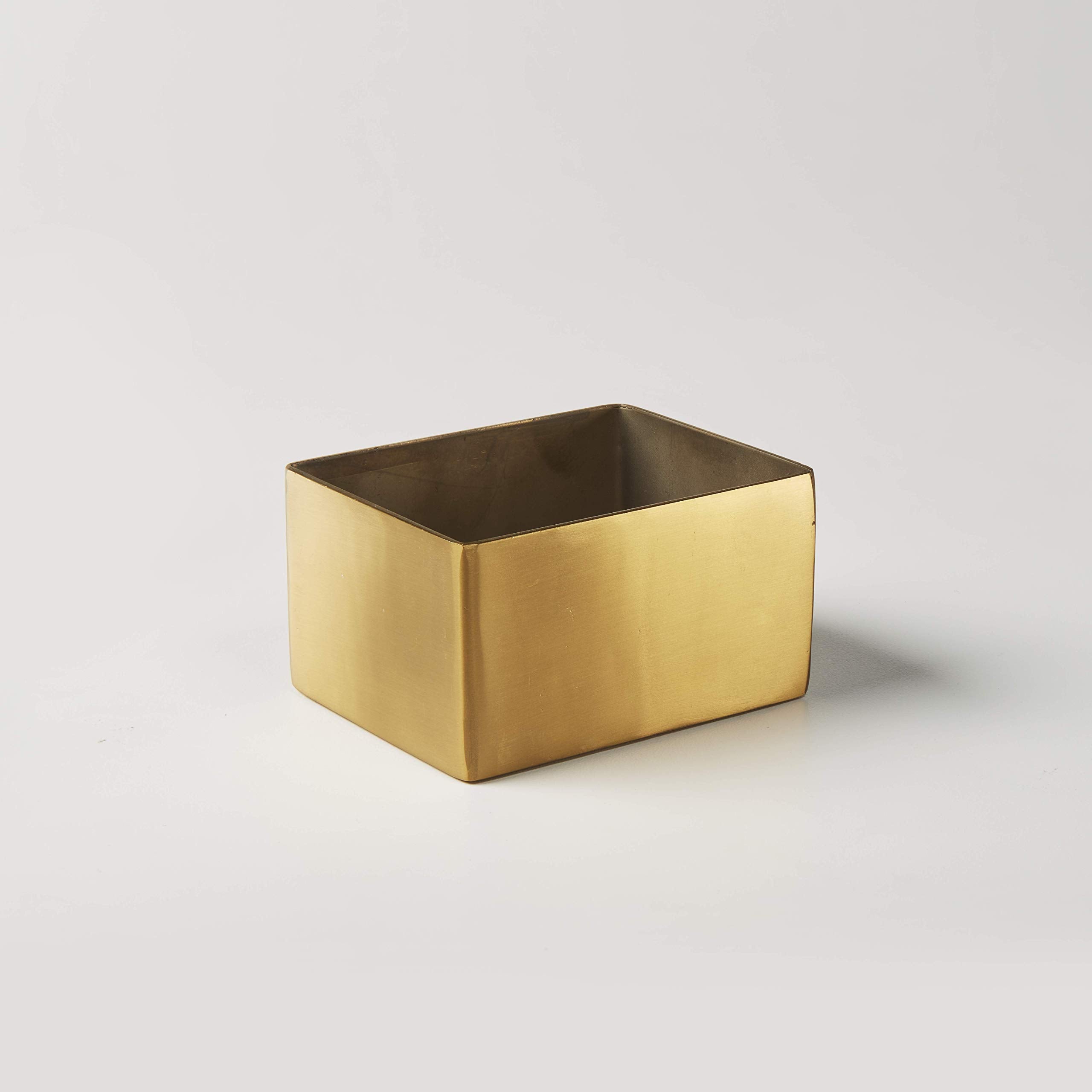 American Metalcraft Gsph4 Rectangular Gold Sugar Packet Holder, Satin Finish, 2-3/4 Inches L Square