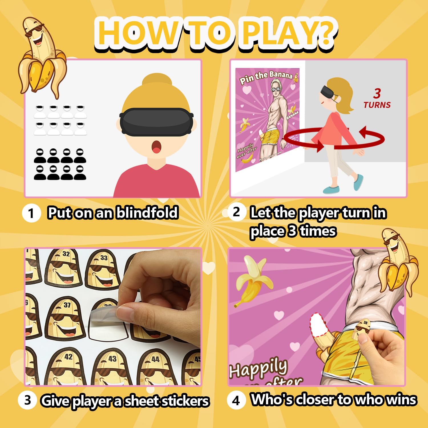 Tyhjoy Bridal Shower Games, Bachelorette Party Games For Naughty Funny Bridal Shower Engagement Decorations Pin Games For Bridal