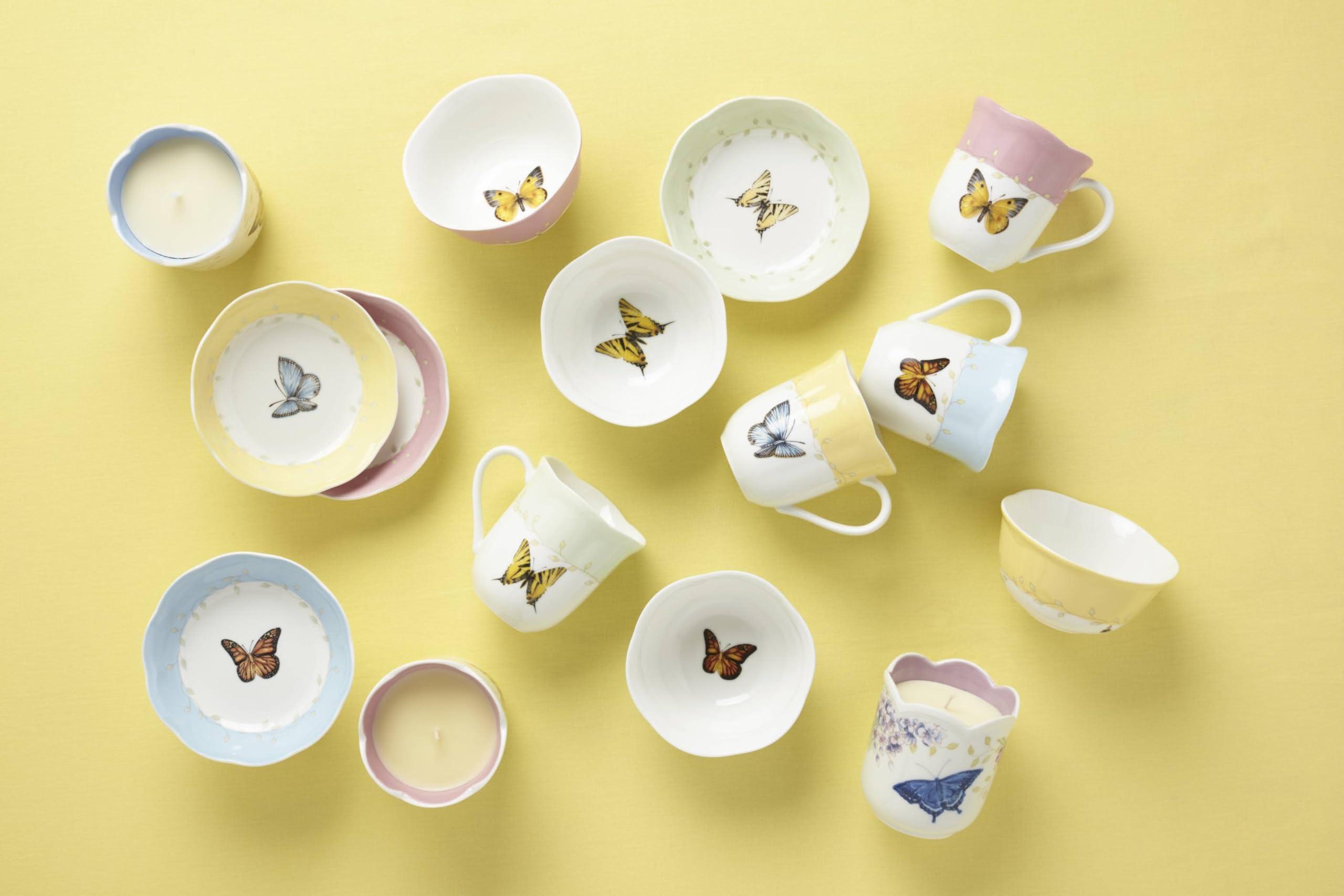 Lenox 773903 Butterfly Meadow 4-Piece Mug Set  Multicolor  1.85 LB