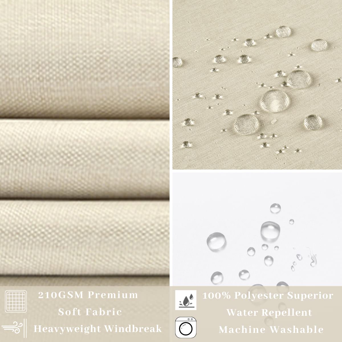 Ecoehoe 71W X74   H Heavy Fabric Hook Free Shower Curtain With Polyester Magnet Snap-In Liner-Top See Through With Mesh Window L