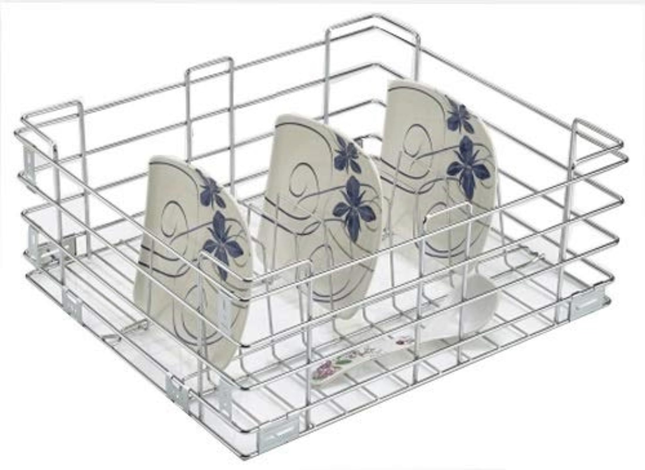 Keepwell Stainless Steel Plate Rack Basket, Kitchen Rack, Modular Kitchen Basket, Thali Basket, Kitchen Utensil Basket, Plate Ra