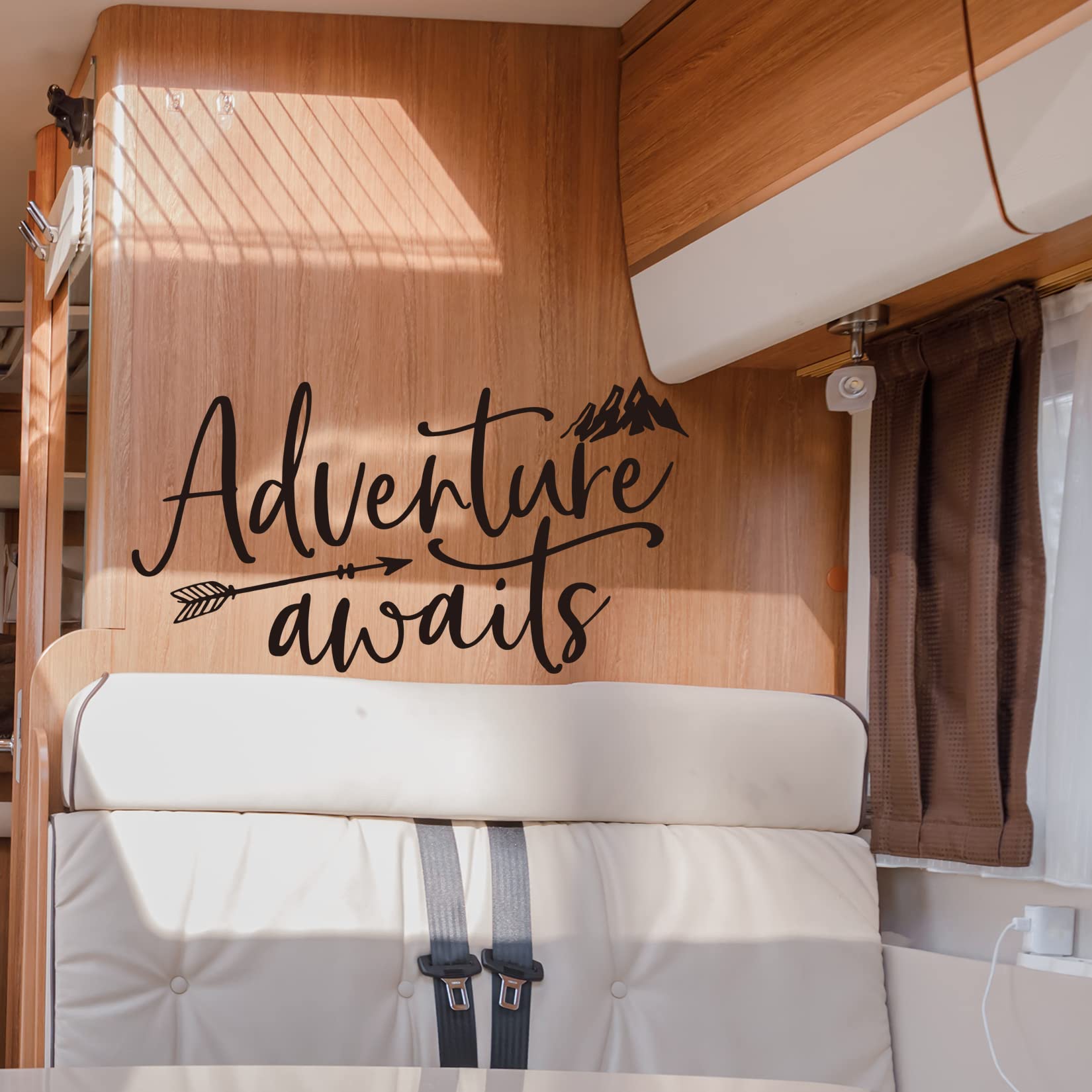 Adventure Awaits Vinyl Wall Decal Inspirational Quotes Wall Art Lettering Bedroom Living Room Decor