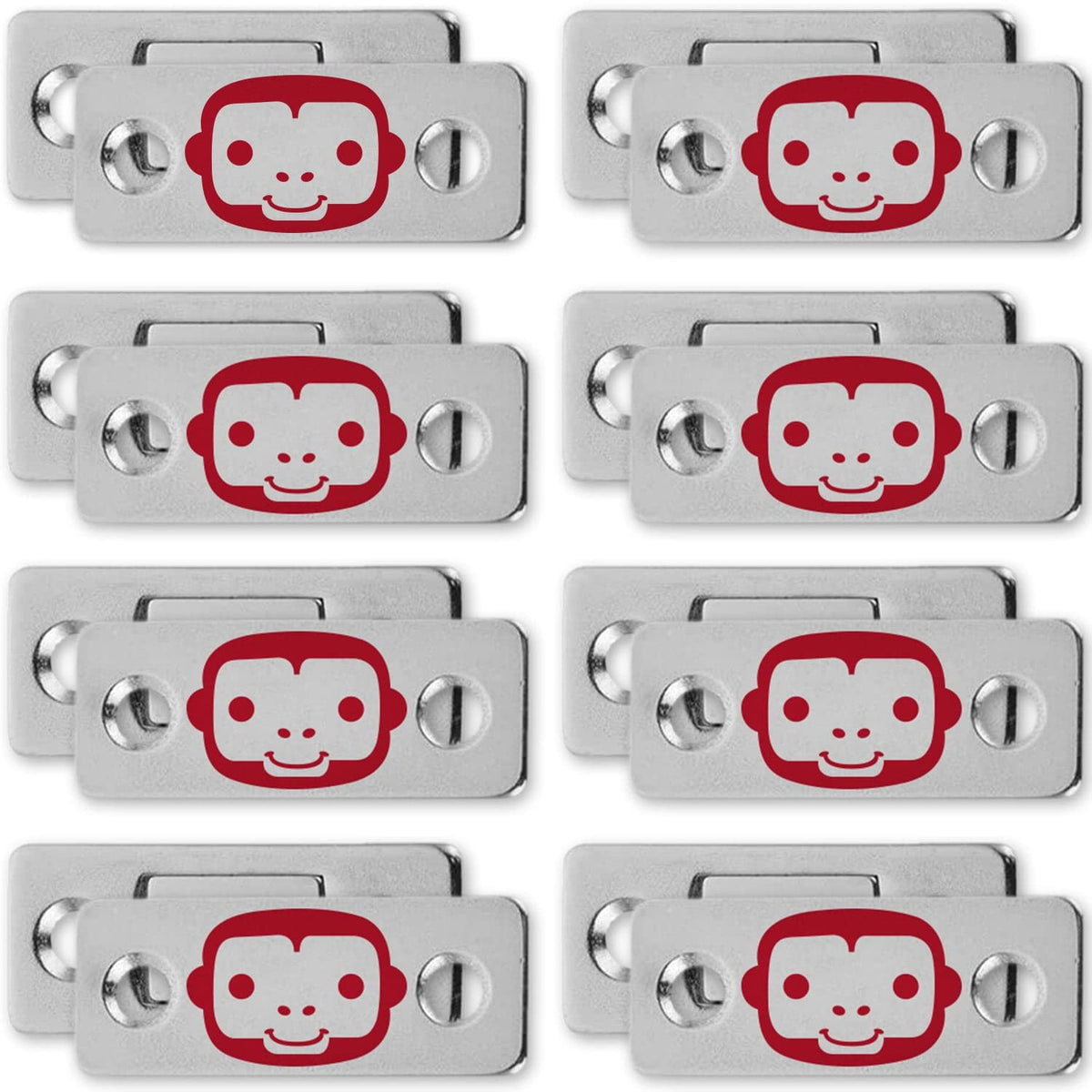 Ruby Monkey Magnets Ultra-Thin Magnetic Plates, 8 Count, Red, Easy Pee ...
