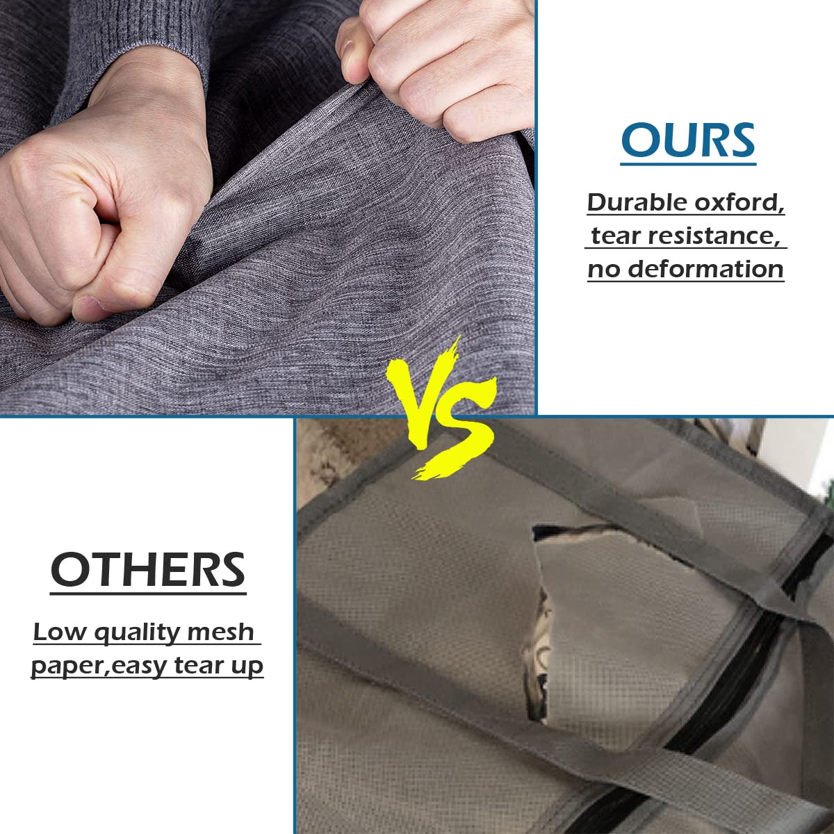 MISSLO 40'' Garment Bags for Travel Moving Bags Heavy Duty Hanging Bags for Clothes Durable Oxford Fabric Travel Suit Bags for Closet Storage Suit Covers for Men Women