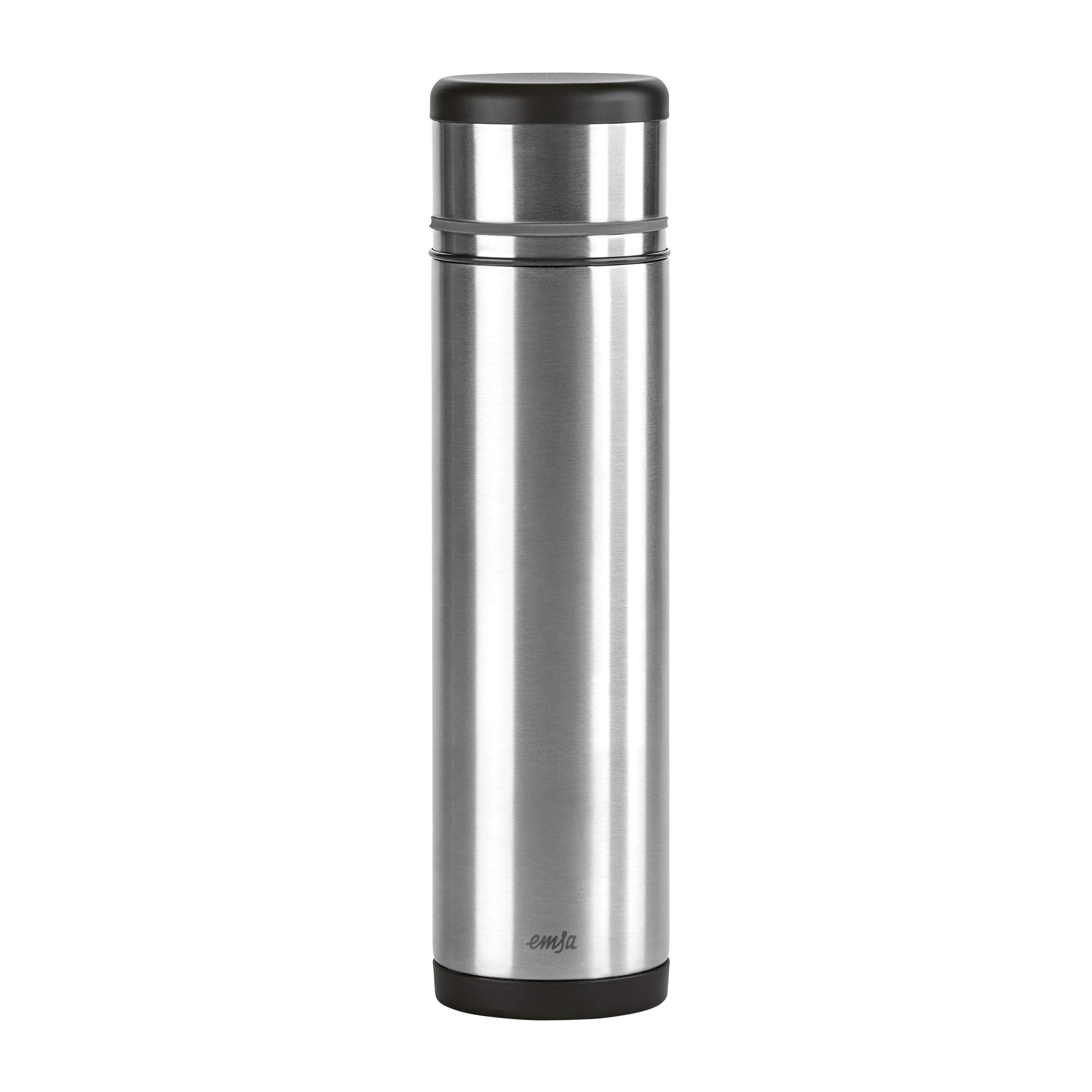 Emsa Mobility 33.8 oz Vacuum Flask, Black/Anthracite