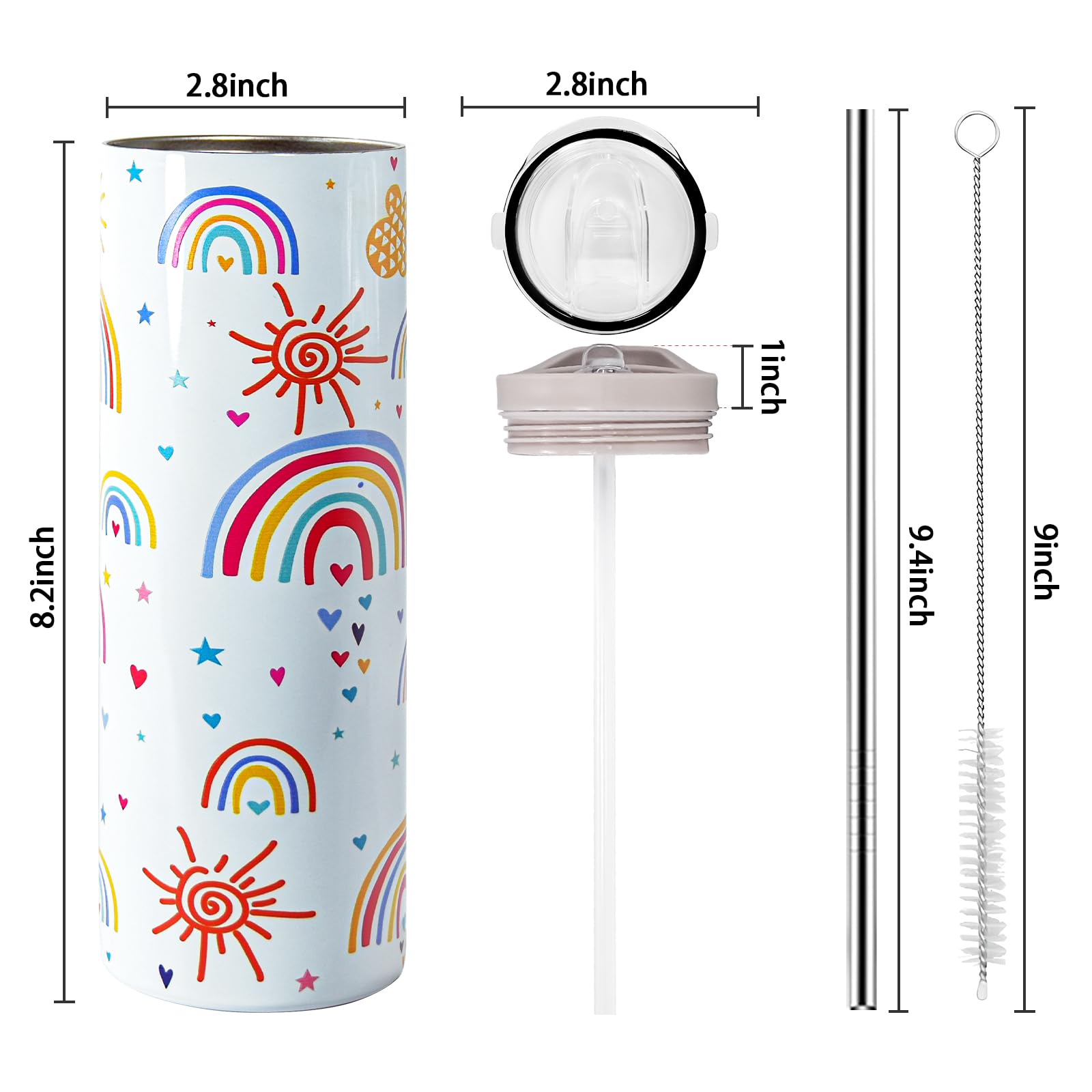 Back To School Gift Tumbler, Kids Tumbler Welcome Back To School Gifts For Students, Leakproof Insulated Stainless Steel Water B