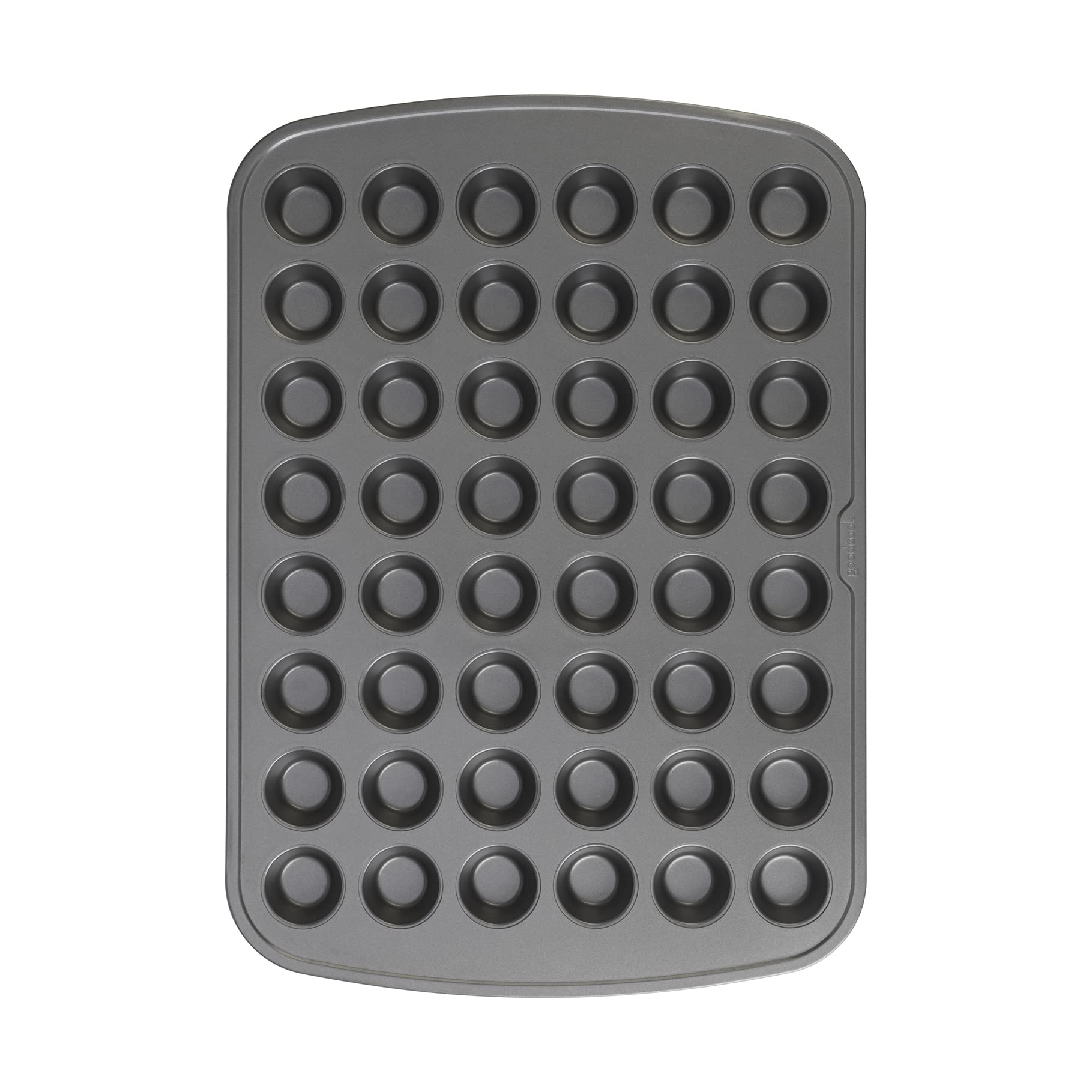 Goodcook 48-Cup Nonstick Steel Mini Cupcake And Muffin Pan, Gray