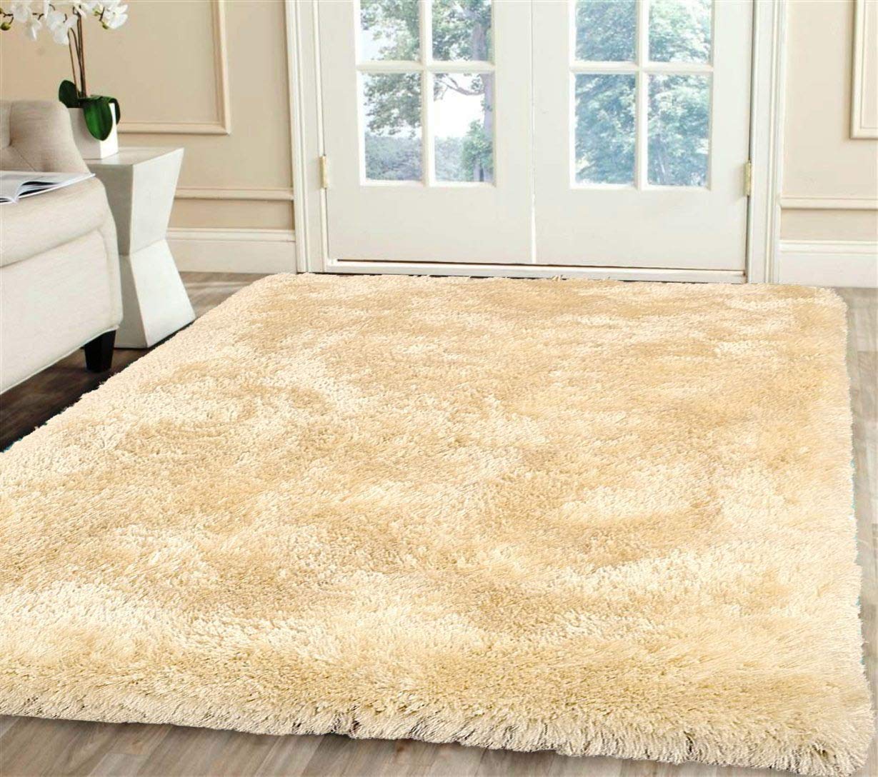 Imra Carpet Soft Modern Rectangular Shag Area Rugs Fluffy Living Room Carpet Comfy Bedroom Home Decorate Floor Kids Playing Mat 