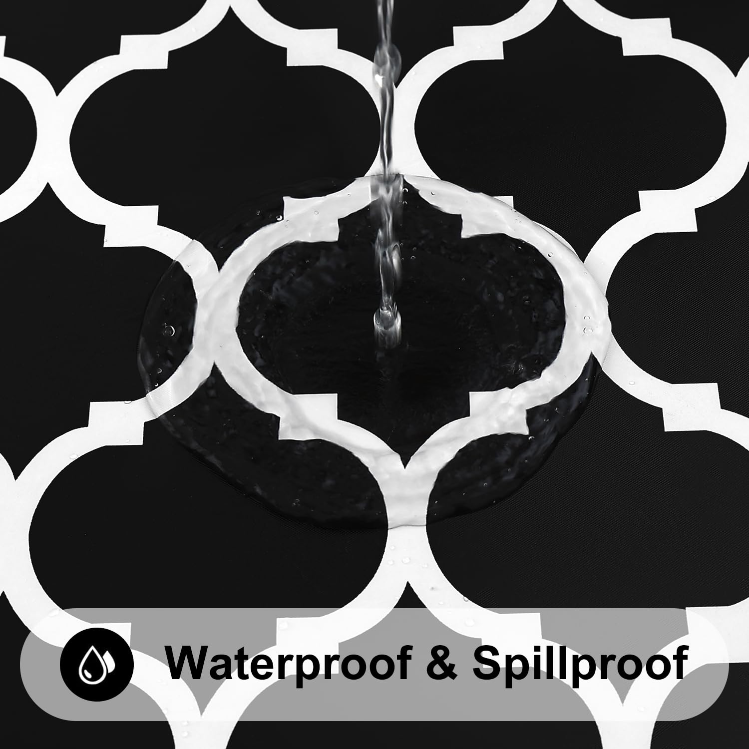 Smiry Rectangle Picnic Tablecloth, Waterproof Elastic Fitted Table Covers For 5 Foot Tables, Wipeable Flannel Backed Vinyl Table