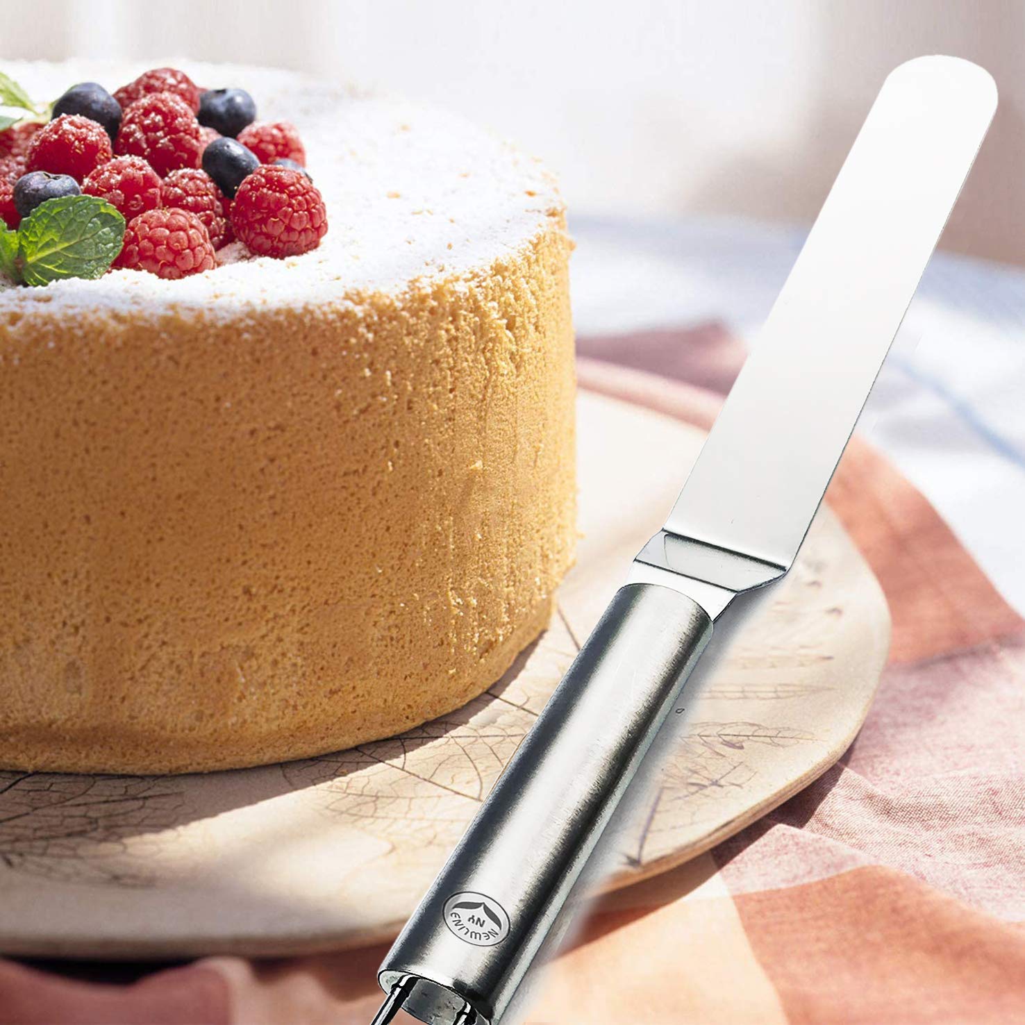 Newlineny Professional Bakers All Stainless Steel 4 Spatula Set - 6    8    10    And 12    Offset Blades For Better Icing Frost