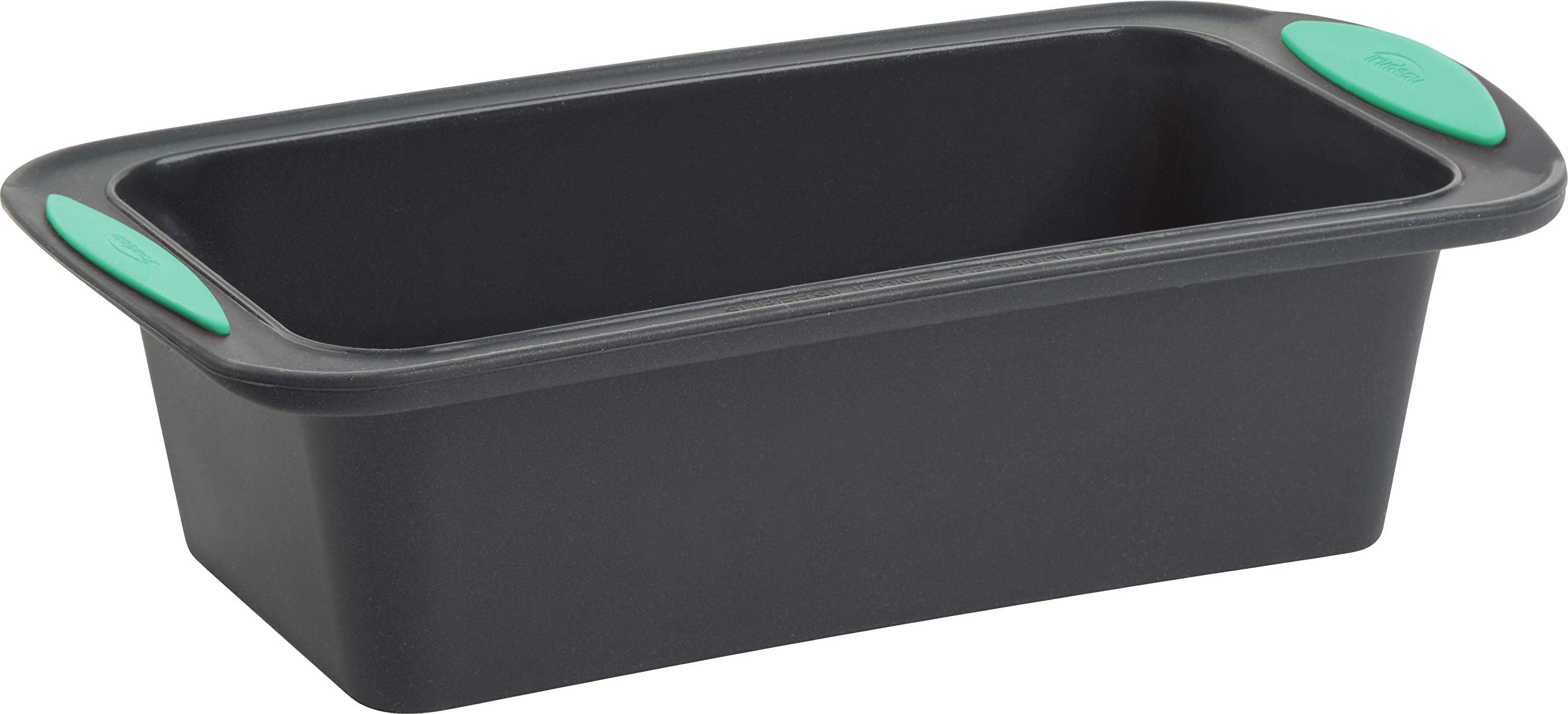 Trudeau Structure Silicone Bakeware, 8.5 X 4.5 Loaf Pan, Mint/Black