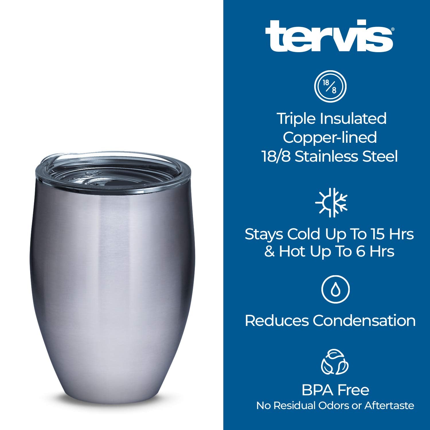 Tervis Powder Coated Stainless Steel Triple Walled Insulated Tumbler Travel Cup Keeps Drinks Cold & Hot, 12Oz, River Rock