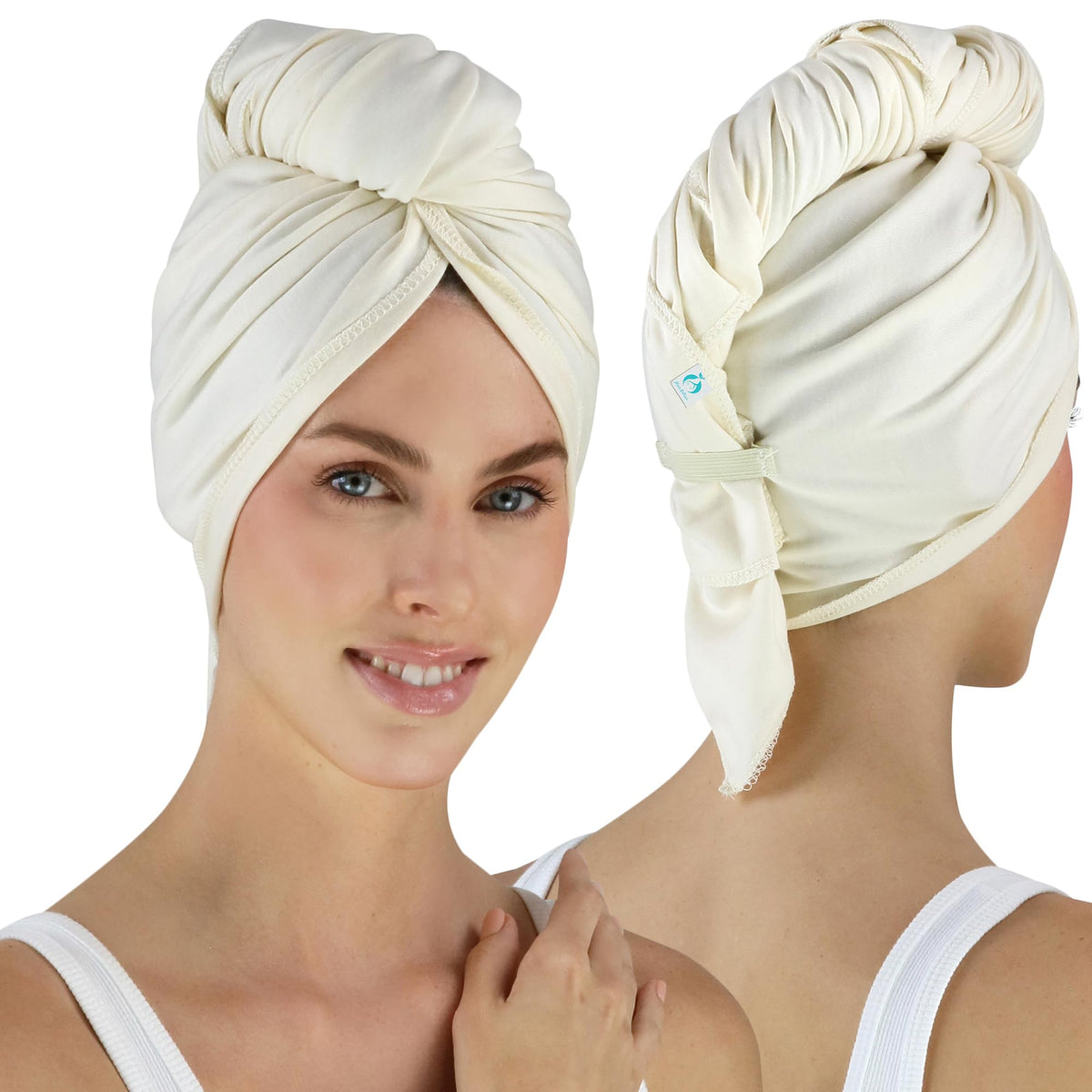 Hair RePear Anti Frizz Combed Cotton Natural hair towel not processed, dyed, or bleached - Promotes Healthy Natural Hair - Extra