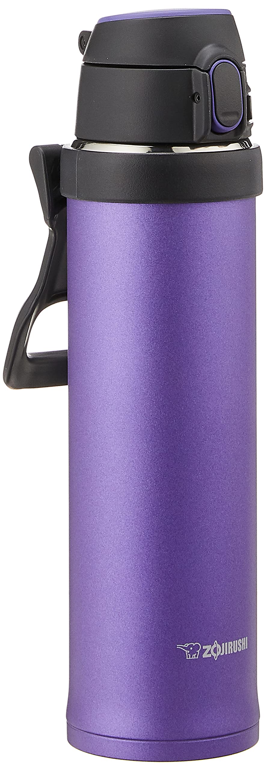 Zojirushi Sm-Qhe60Vk, Flip-And-Go Stainless Mug, 20-Ounce, Purple Dusk
