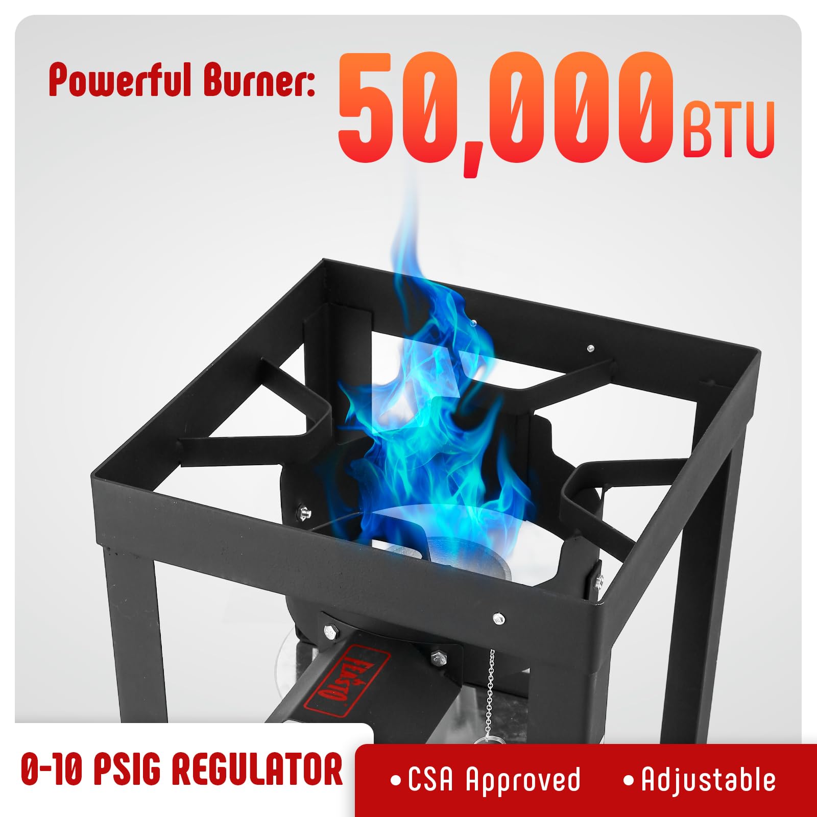 Feasto 30QT Turkey Fryer, Aluminum Deep Fryer & Seafood Crawfish Boiler Steamer with Basket, CSA Certified 50,000BTU for Outdoor
