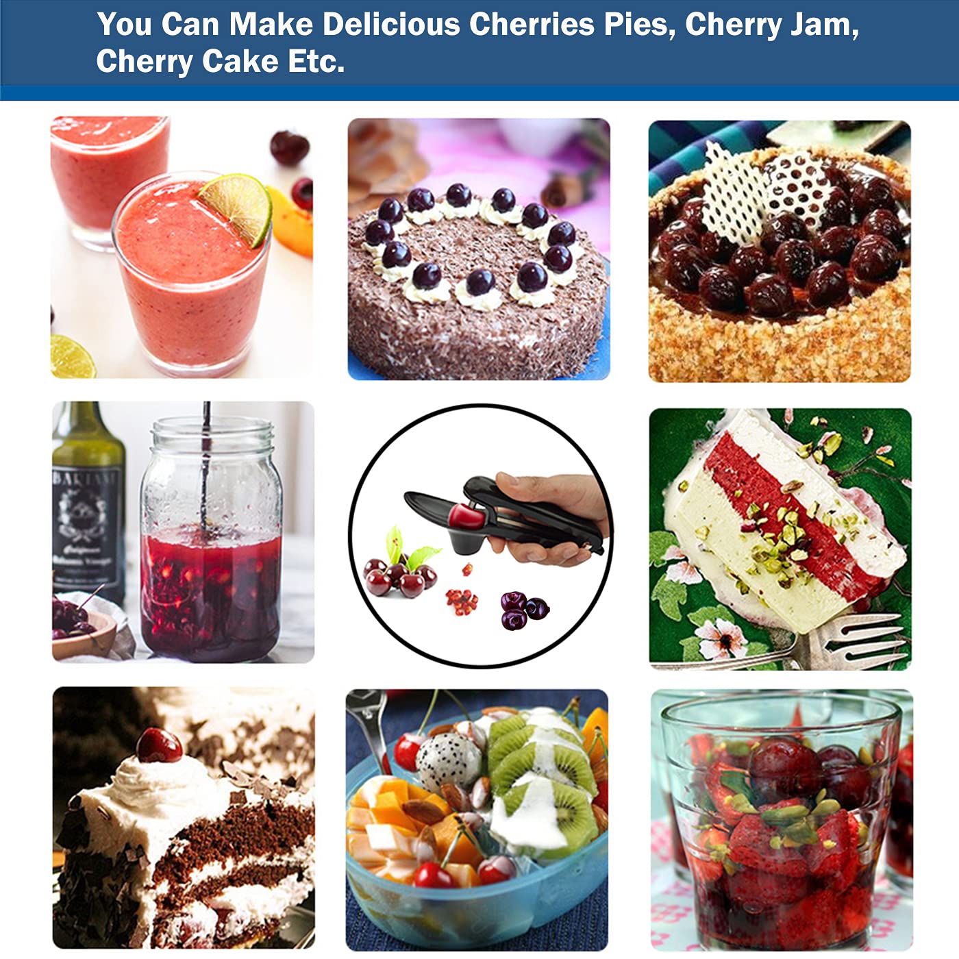 Cherry Pitter Tool Olive Pitter Tool Cherry Pitter Remover, Olive Pitter Tool Fruit Pit Remover Cherry Pitter Remover Portable,