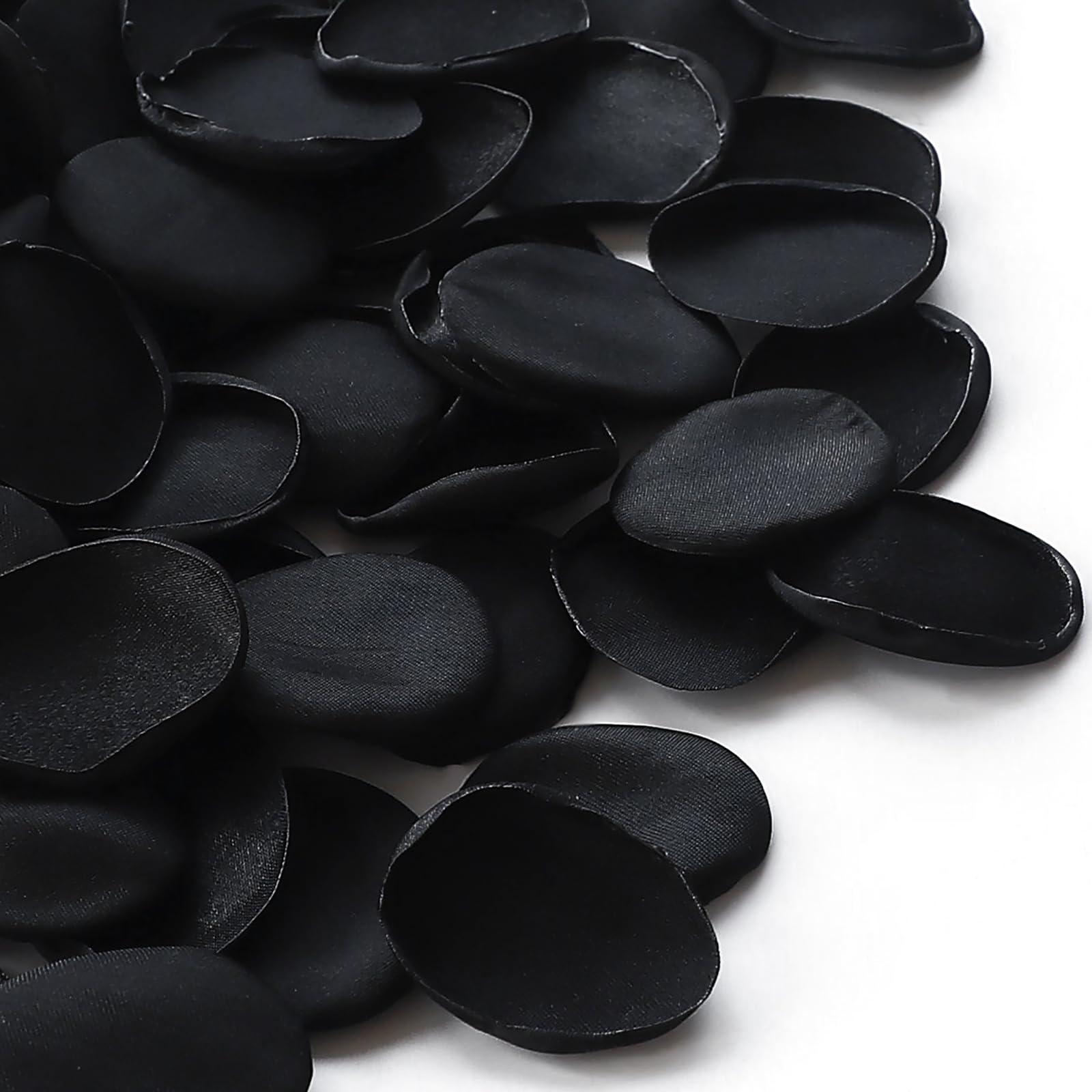 Floroom 300Pcs Silk Rose Petals Black Flower Petals For Wedding Flower Girl Basket Aisle Scatter Dinner Table Centerpieces Party