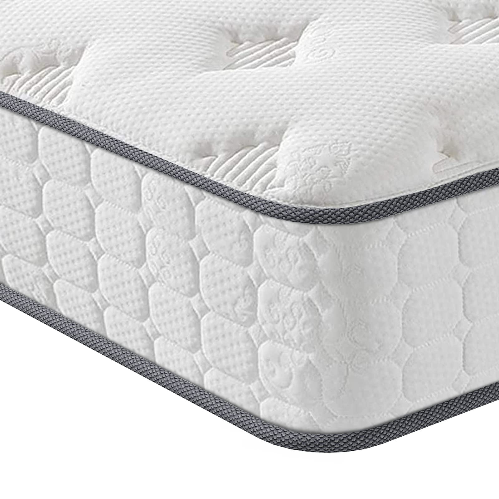 Vesgantti Queen Mattress, 10 Inch Innerspring Multilayer Hybrid Queen Size Mattress, Ergonomic Design With Breathable Foam And P