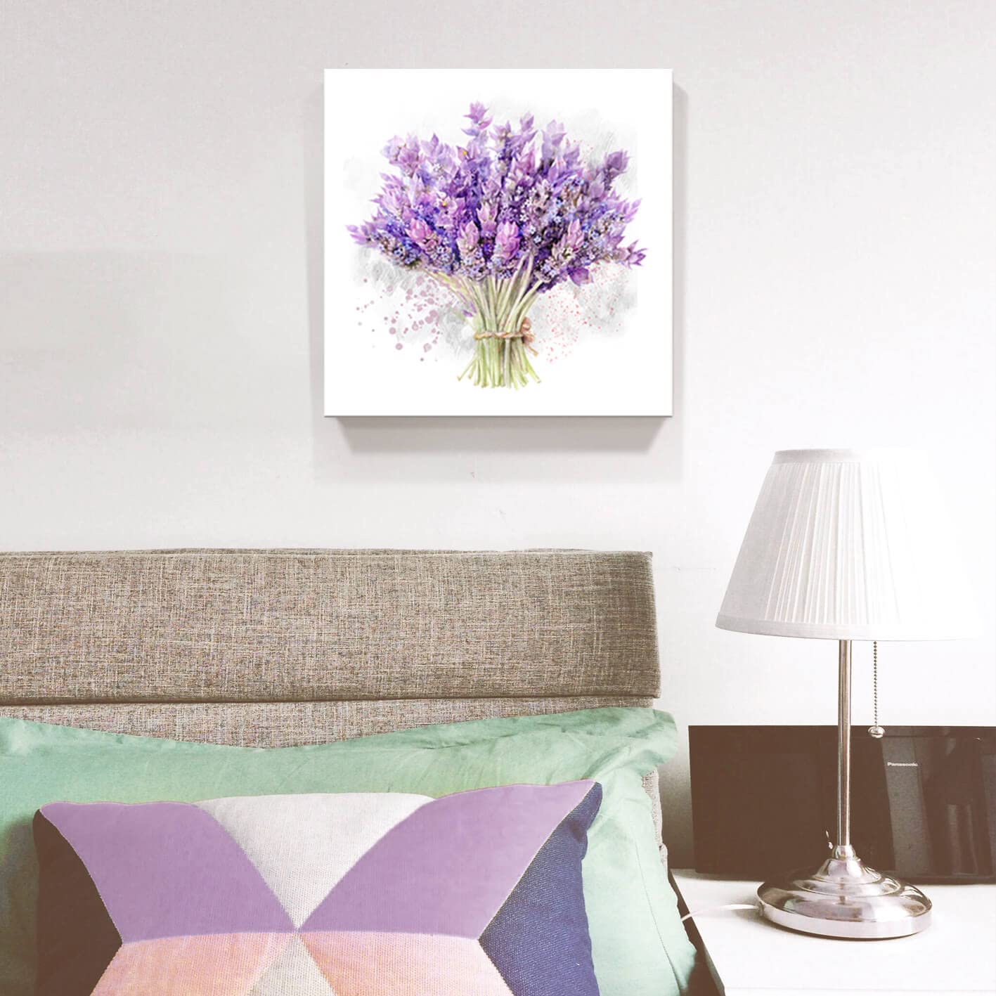 Wall Art For Bedroom Botanical Wall art Flowers Wall art Bathroom Wall Pictures Flower Prints Wall art Purple Red Canvas Wall Art Floral Picture Living Room Girls Room Kids Room Decor 14'' x 14''