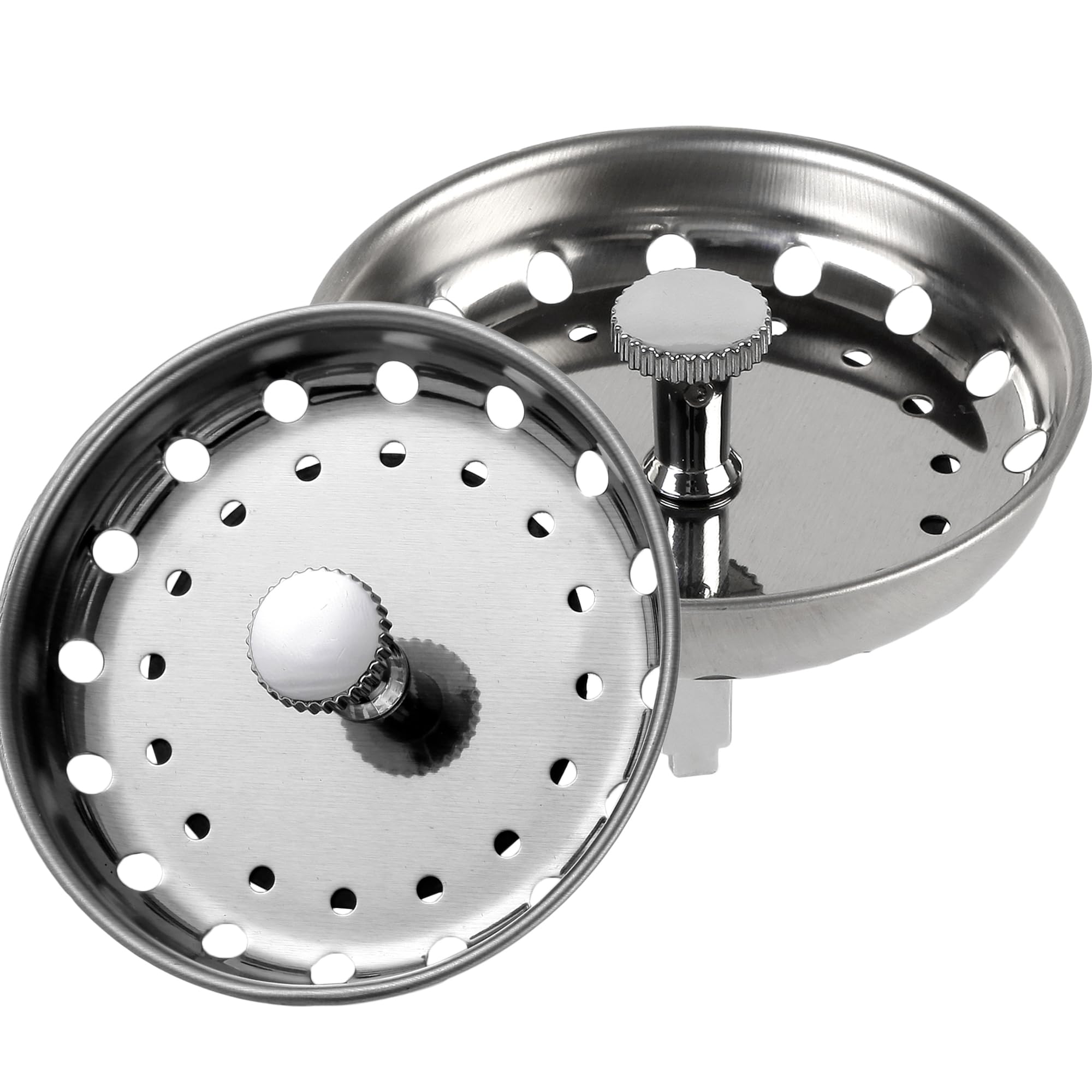 FURNIFE 2 Pcs Sink Drain Strainer Sink Stopper Combo Basket Replacement for Kitchen 3-1/2 inch Drain  Sink Drain Strainer Kitchen Sink Stopper Kitchen Sink Strainer