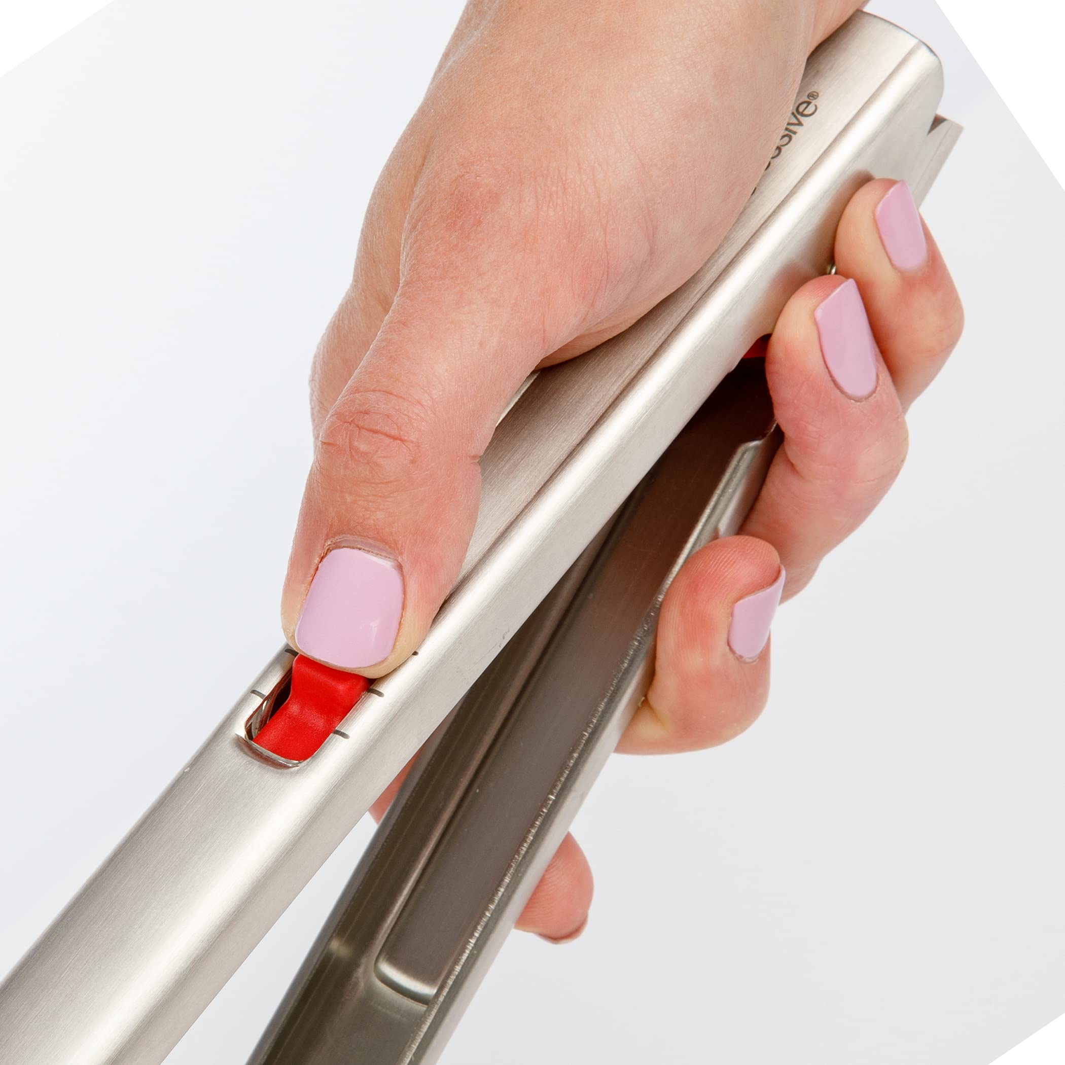 Prep Solutions 12 Inch Stainless Steel, One-Handed Locking Tongs
