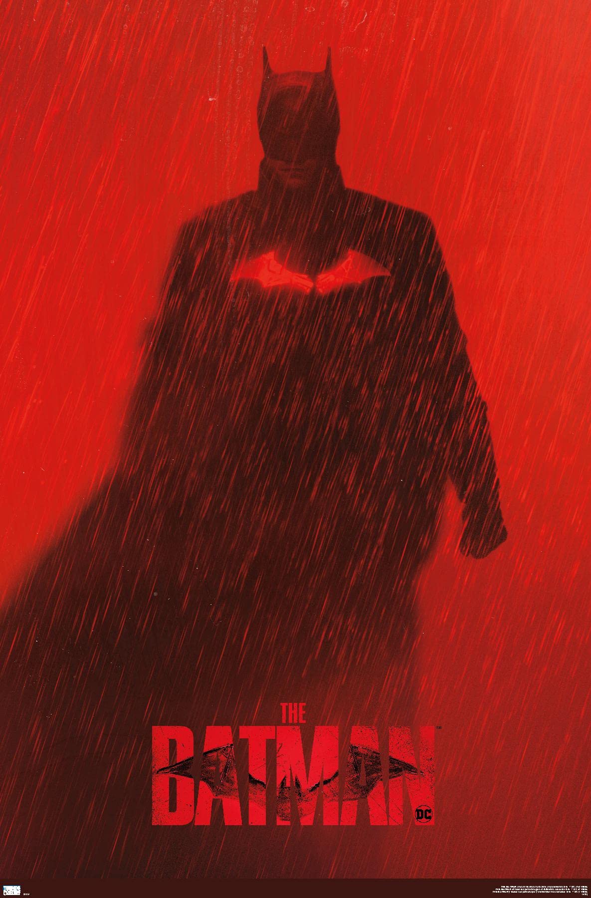Trends International Dc Comics Movie The Batman - Batman Teaser One Sheet Wall Poster, 22.375'' X 34'', Unframed Version