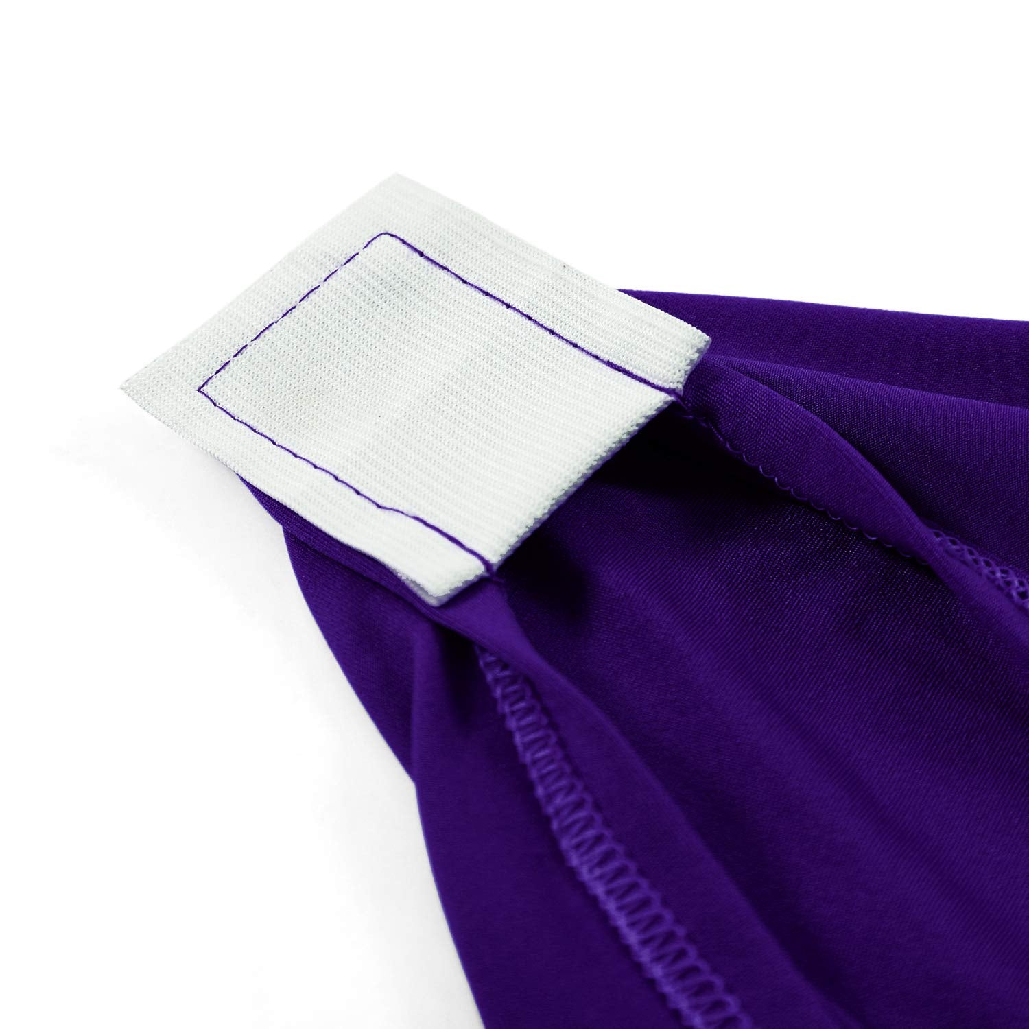 Peomeise 2Pcs 6Ft Spandex Table Cover Rectangular Stretch Spandex Tablecloth (Purple,6Ft)