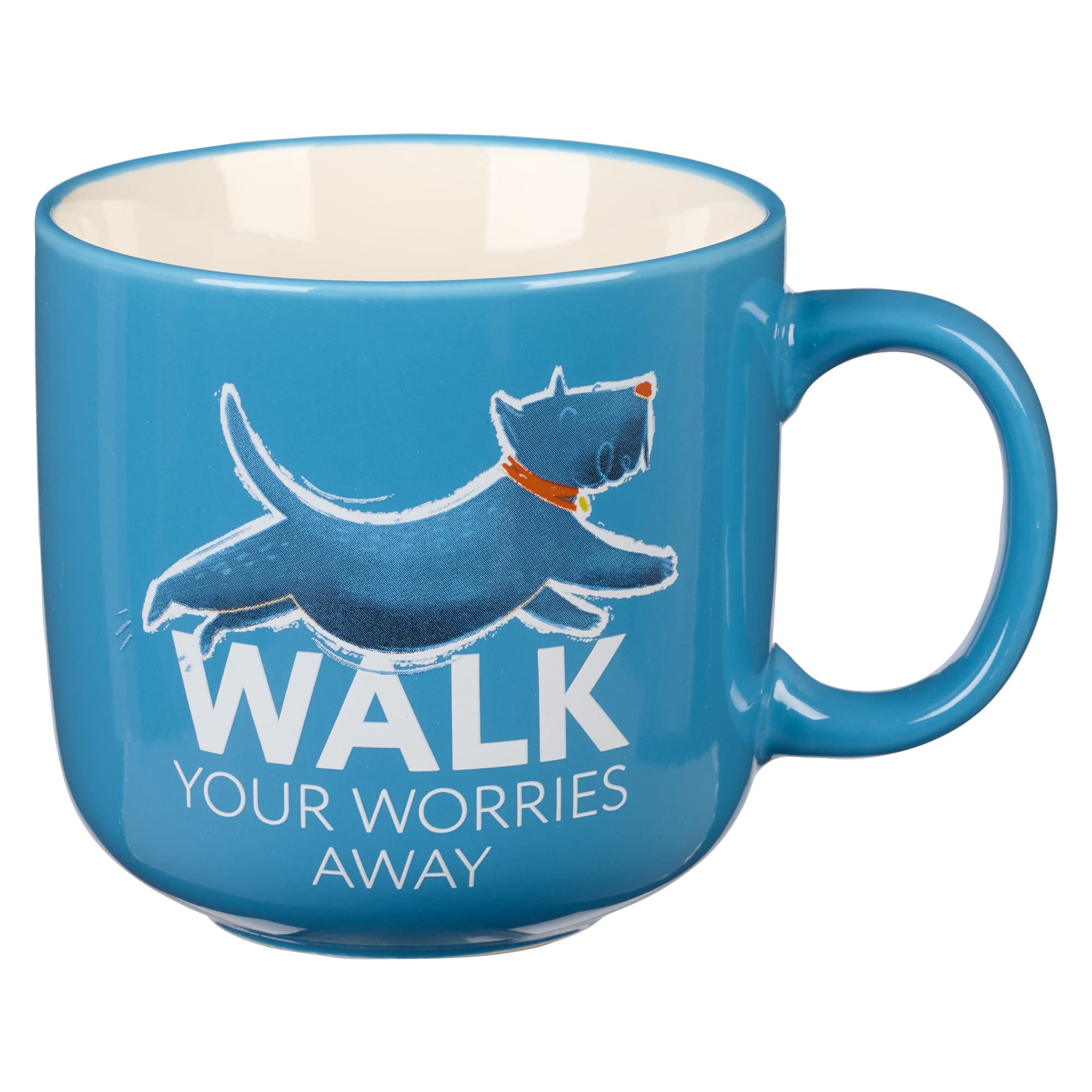 The Fur Side Dog Mom Gift Coffee Mug, Walk Your Worries Away Fun Coffee Cup Gift for Dog Lovers, Westie/Scottish Terrier Breed O
