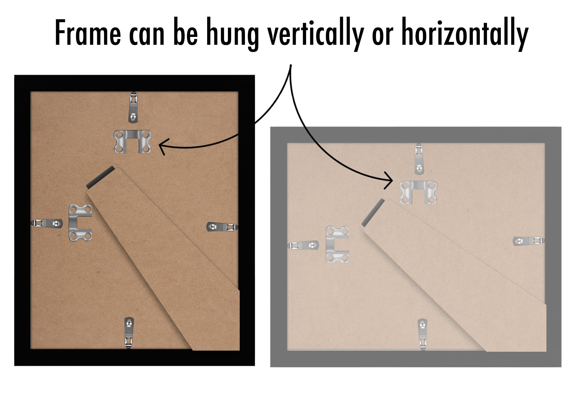 Americanflat 8x10 Picture Frame with Polished Plexiglass - Set of 5 - Galleria Collection - Picture Frames for Tabletop and Wall