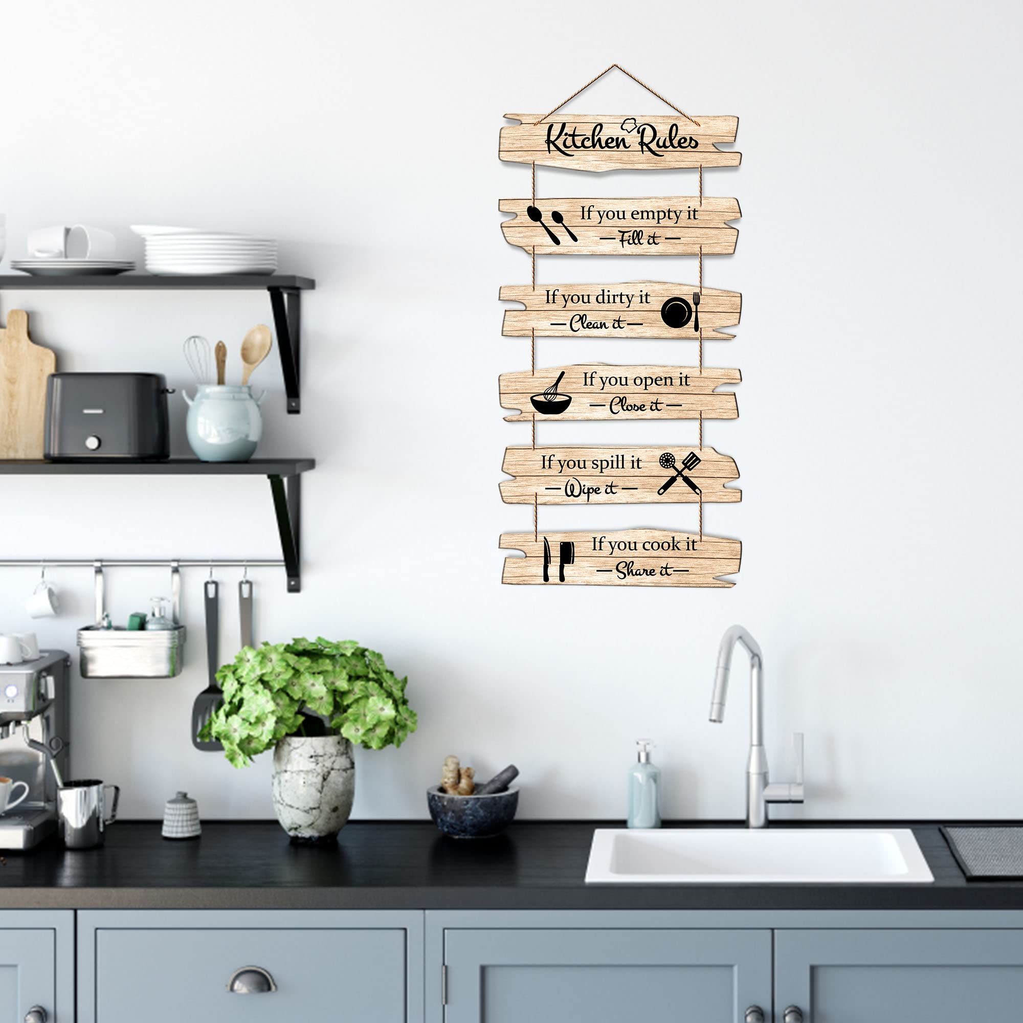 Artvibes Decorative Wall Hanging Decoration item for Kitchen | Bedroom | Living Room | Home Decor | House Warming Gifts | Kitche