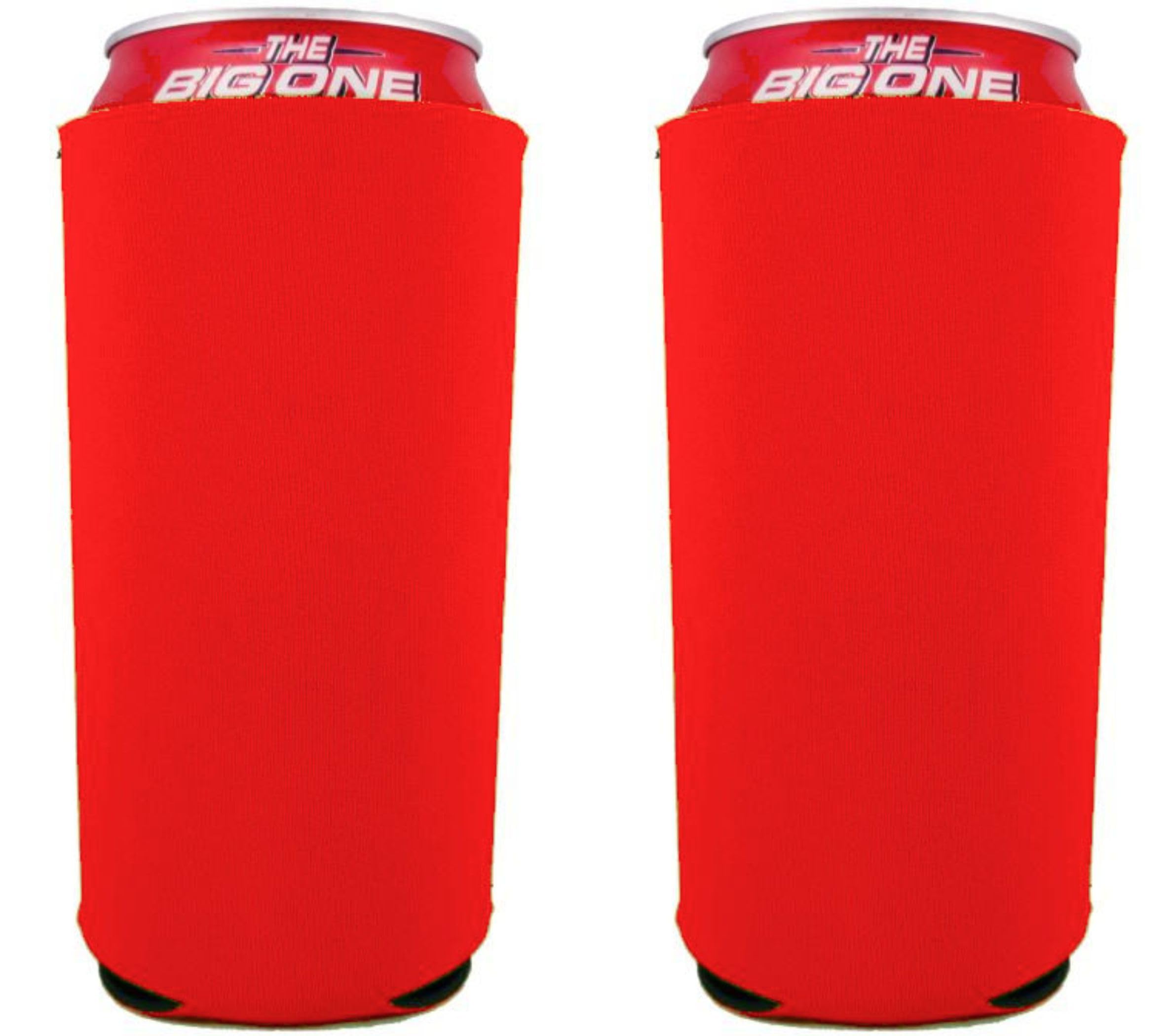 Blank Neoprene 24 Oz. Can Coolie (2 Pack, Bright Orange)