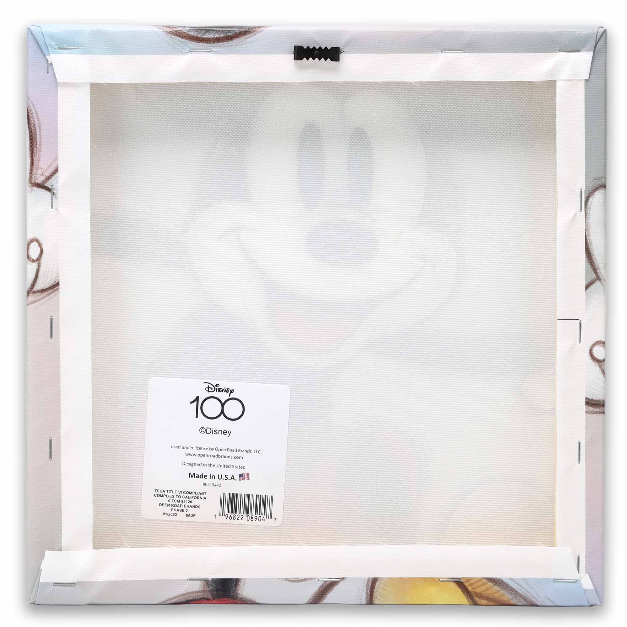 Open Road Brands Disney Mickey Mouse Sketch Gallery Wrapped Canvas Wall Decor - Classic Mickey Mouse Wall Art For Home