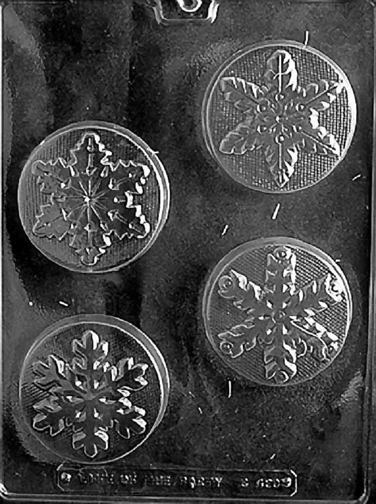 Grandmama'S Goodies C430 Snowflake Cookie Chocolate Candy Soap Mold With Exclusive Molding Instructions