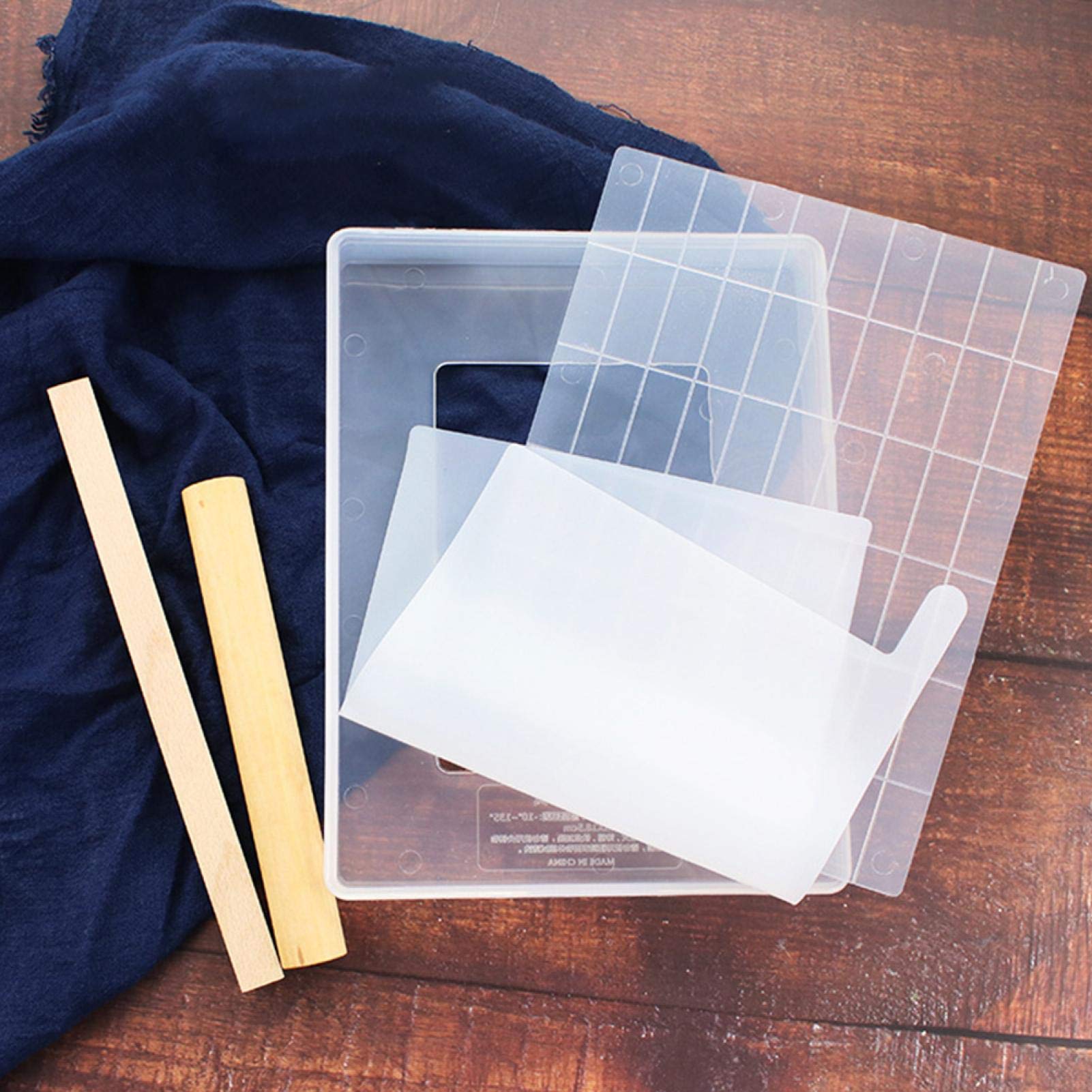 Diy Nougat Tray Mold Set, Handmade Silicone Nougat Mold Nonstick Making Mat, Cutting Rolling Pin Baking Candy Tools, Chocolate C