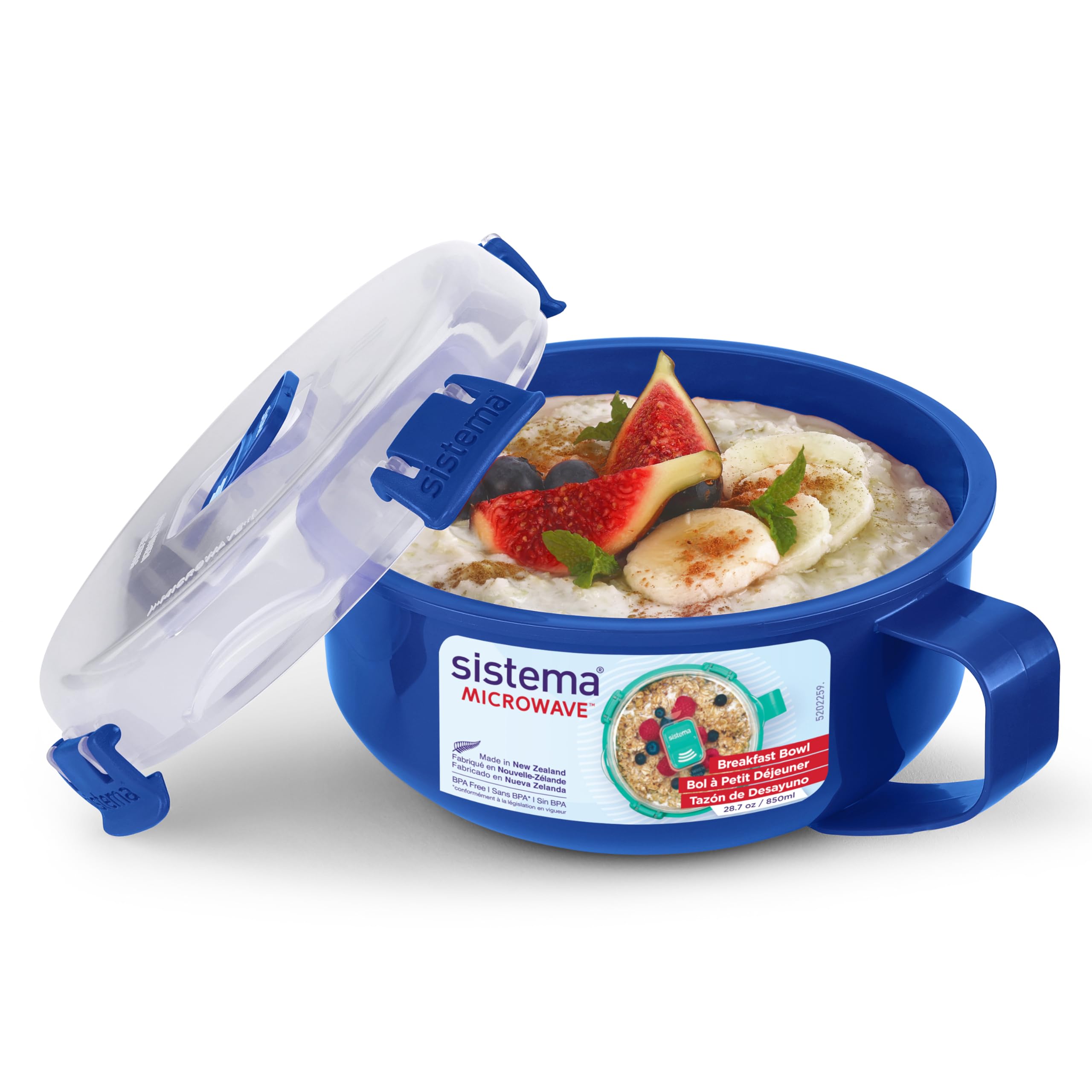 Sistema Microwave Breakfast Bowl, 850Ml, Colors May Vary
